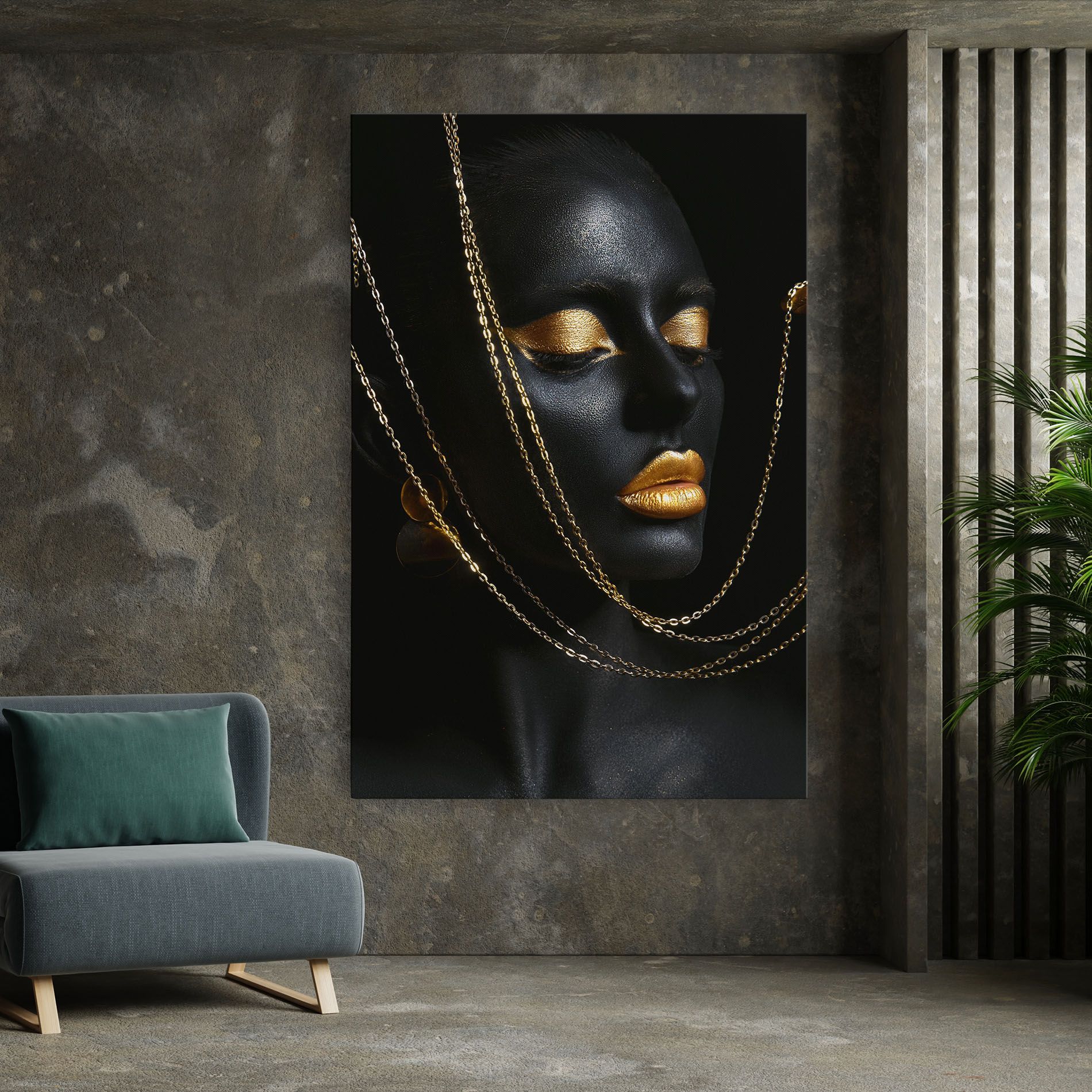 Chain Gold Lips mockup 7