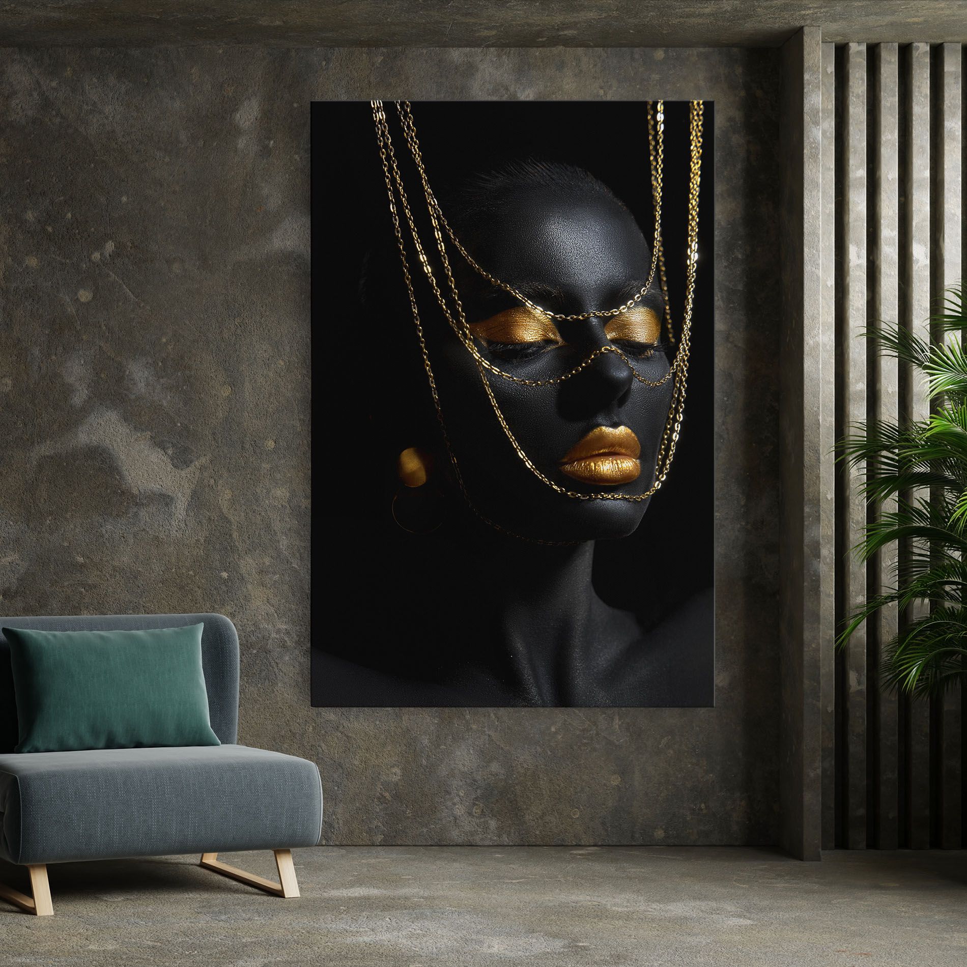 Gold Chain Girl mockup 7