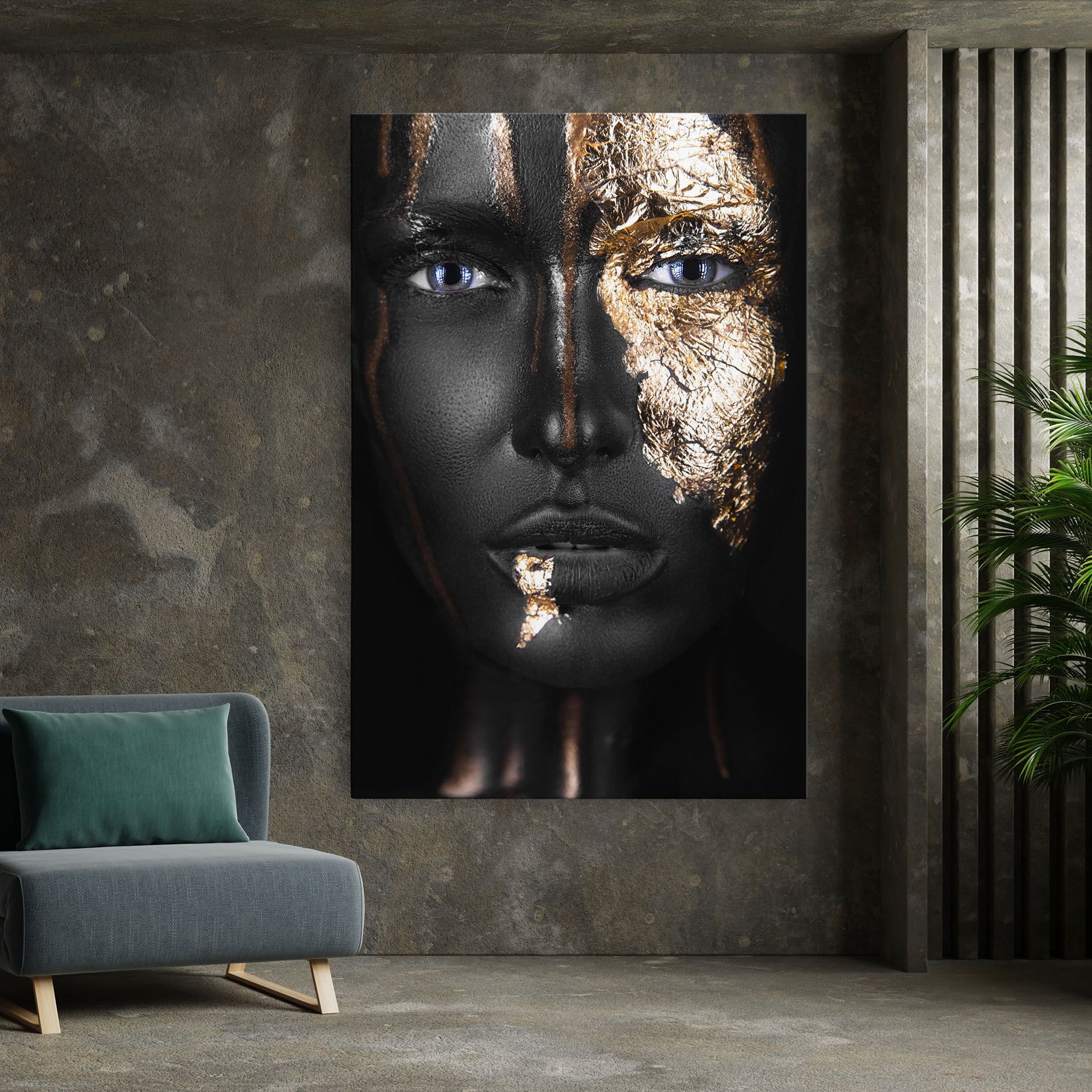 Golden Face mockup 7