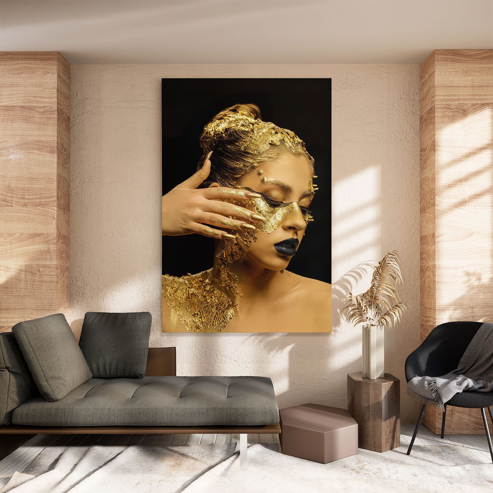 Festive Golden Makeup mockup 8