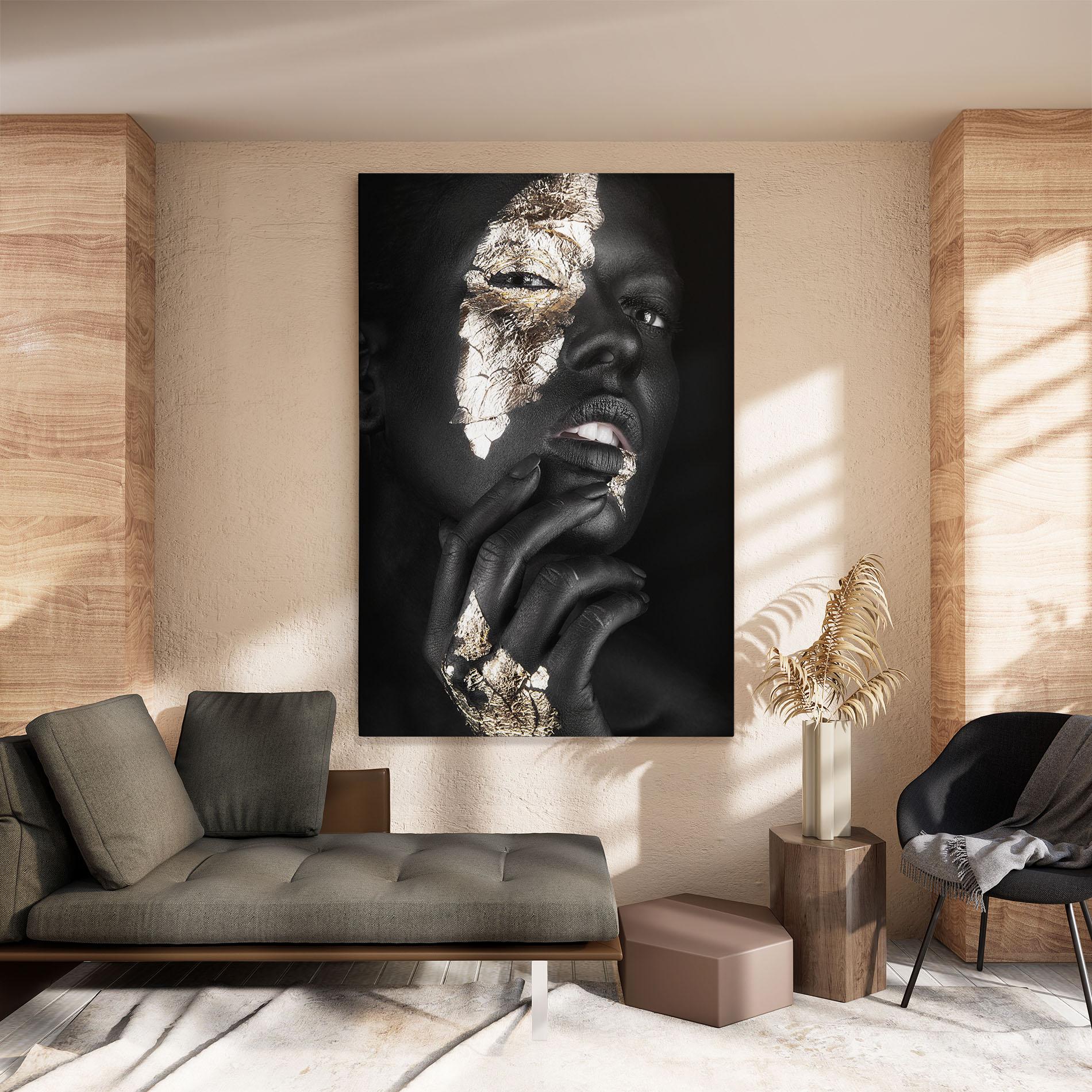 Leinwandbild Golden Posture mockup 8