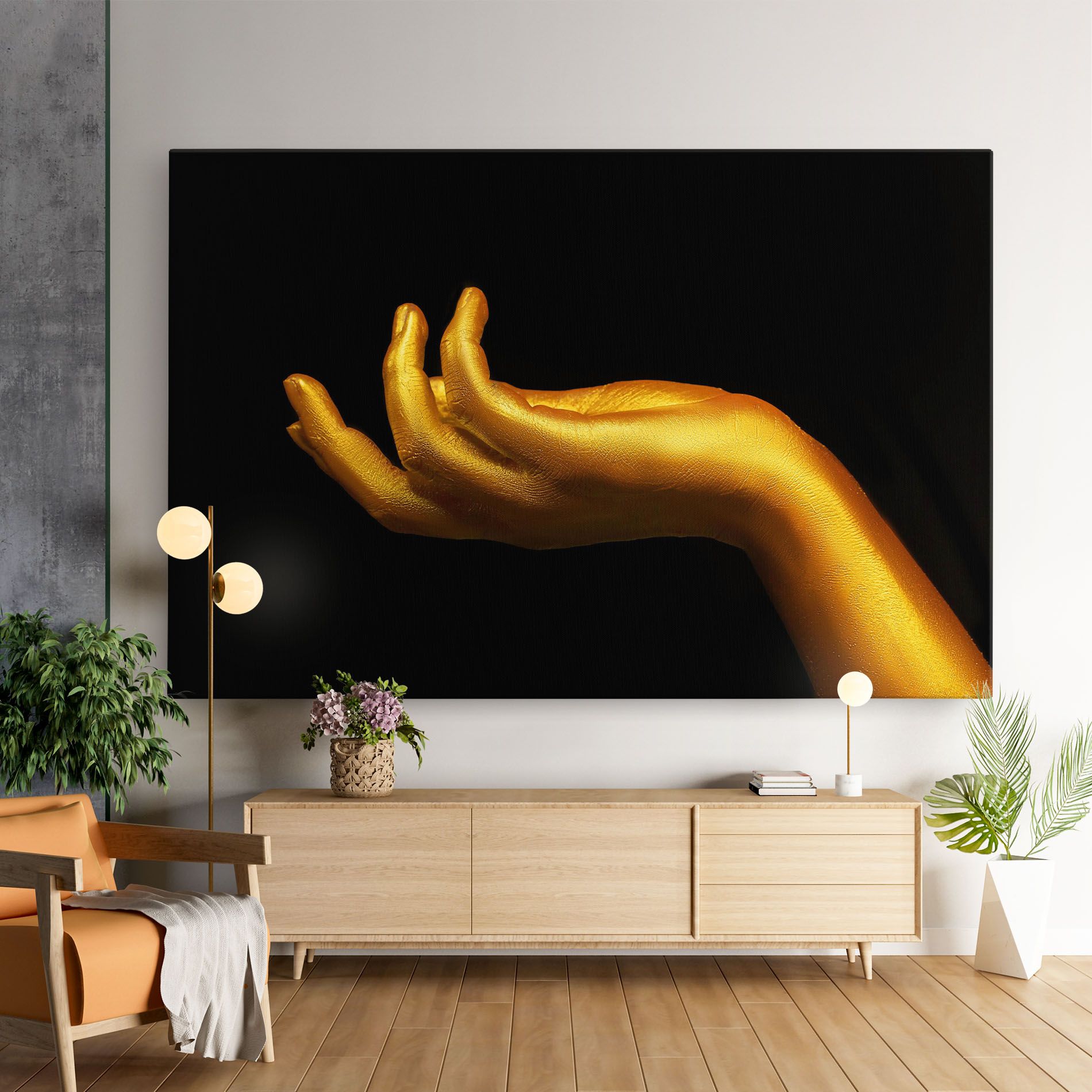 Strong Gold Hand mockup 9