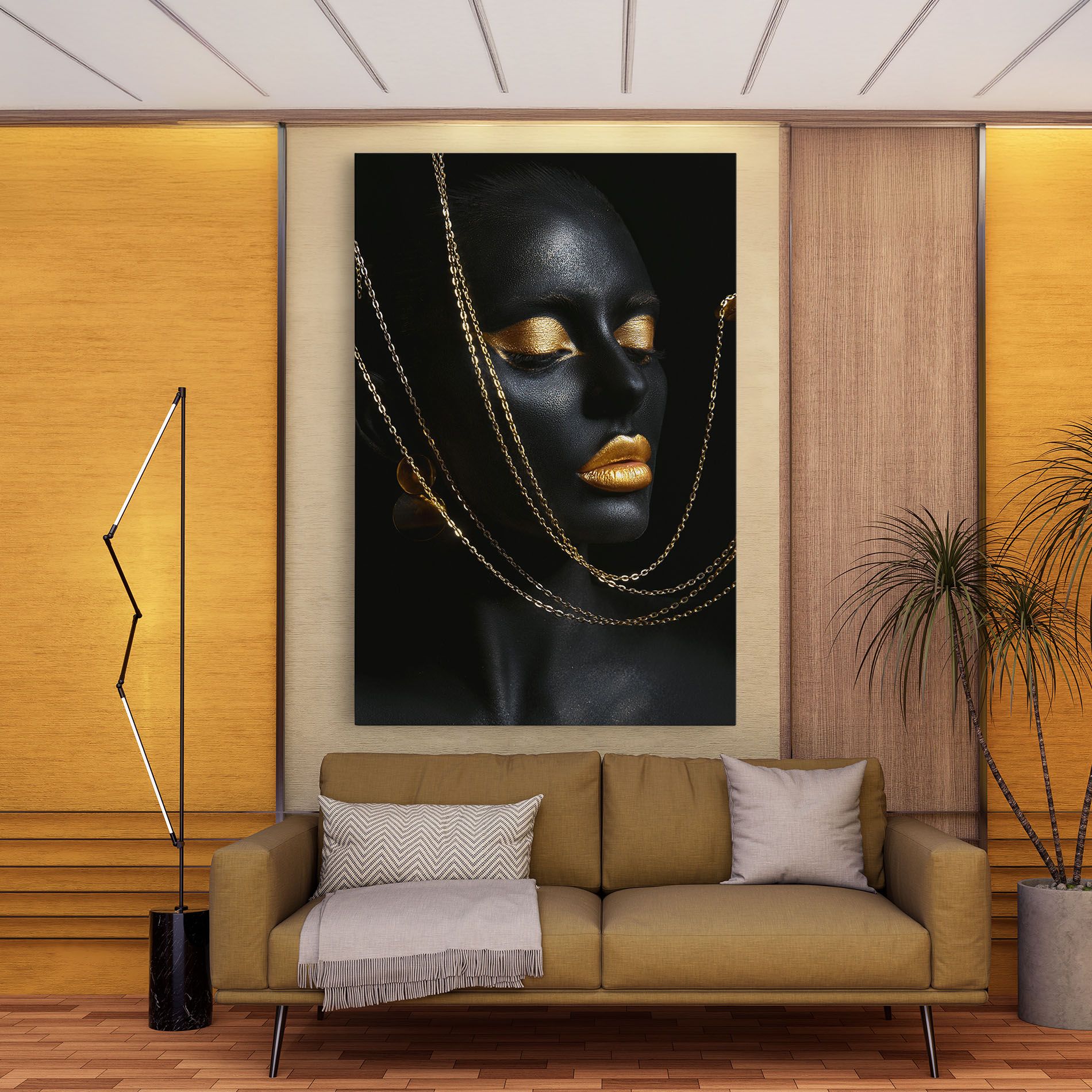 Chain Gold Lips mockup 9