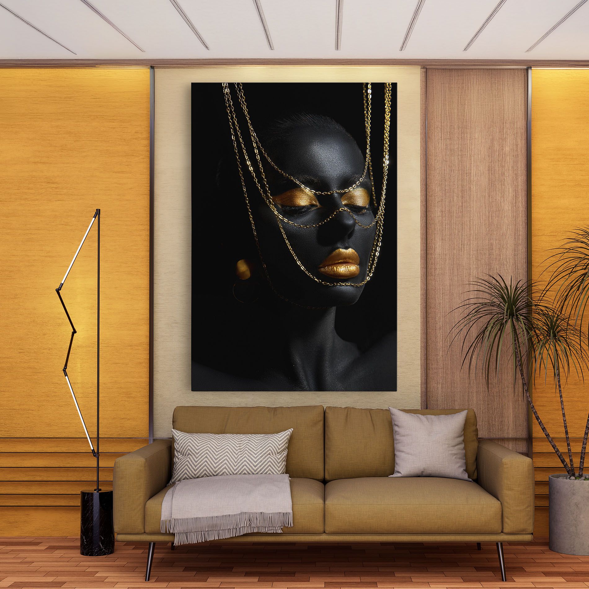 Gold Chain Girl mockup 9