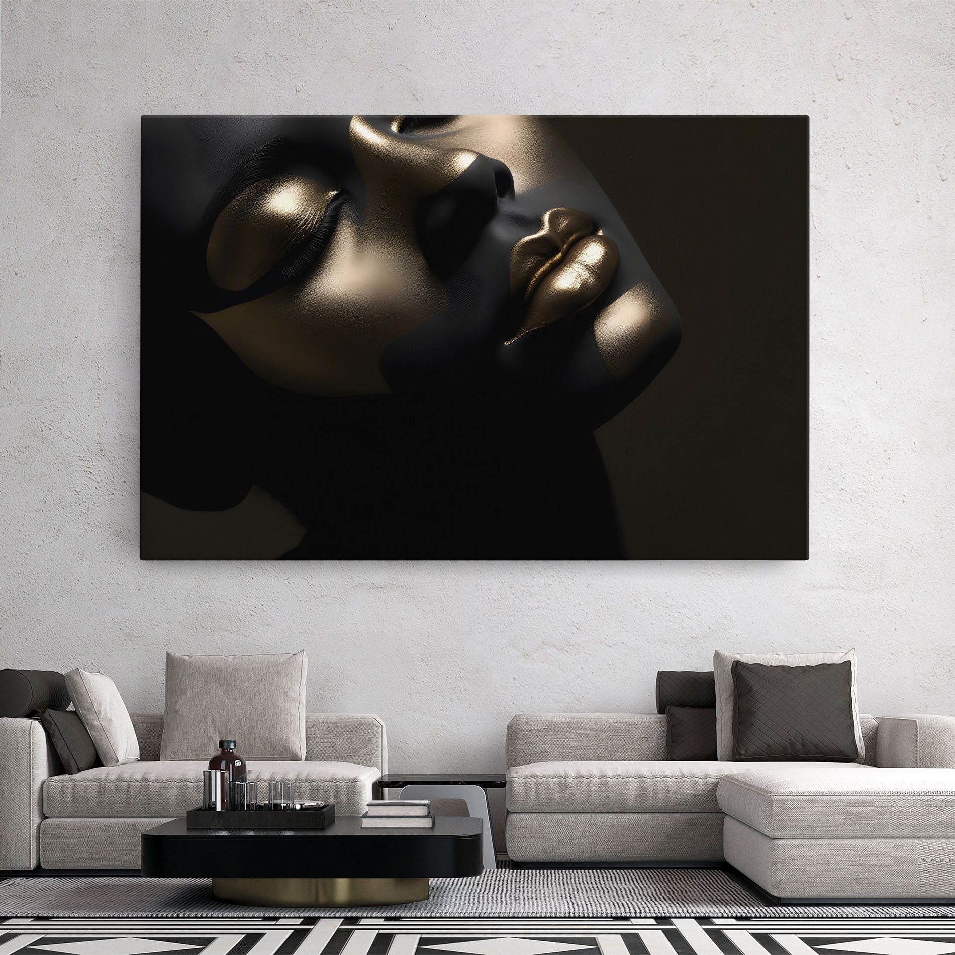 Dark Gold Face mockup 2