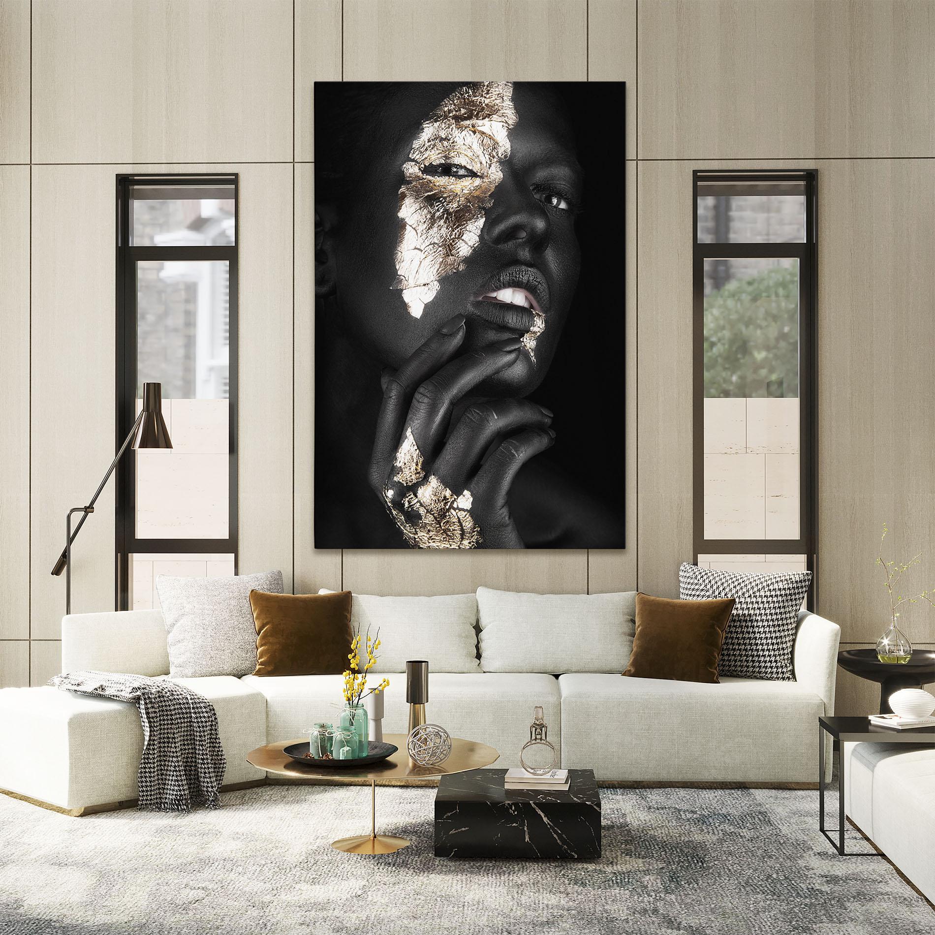 Leinwandbild Golden Posture mockup 2