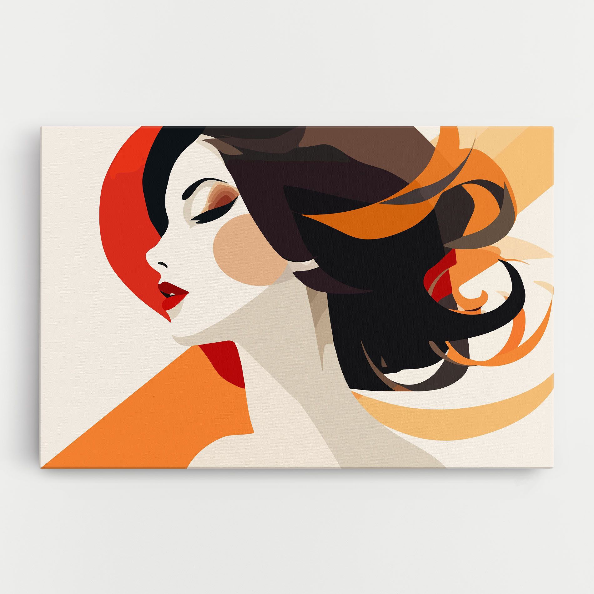 Abstract Autumn Woman mockup 0