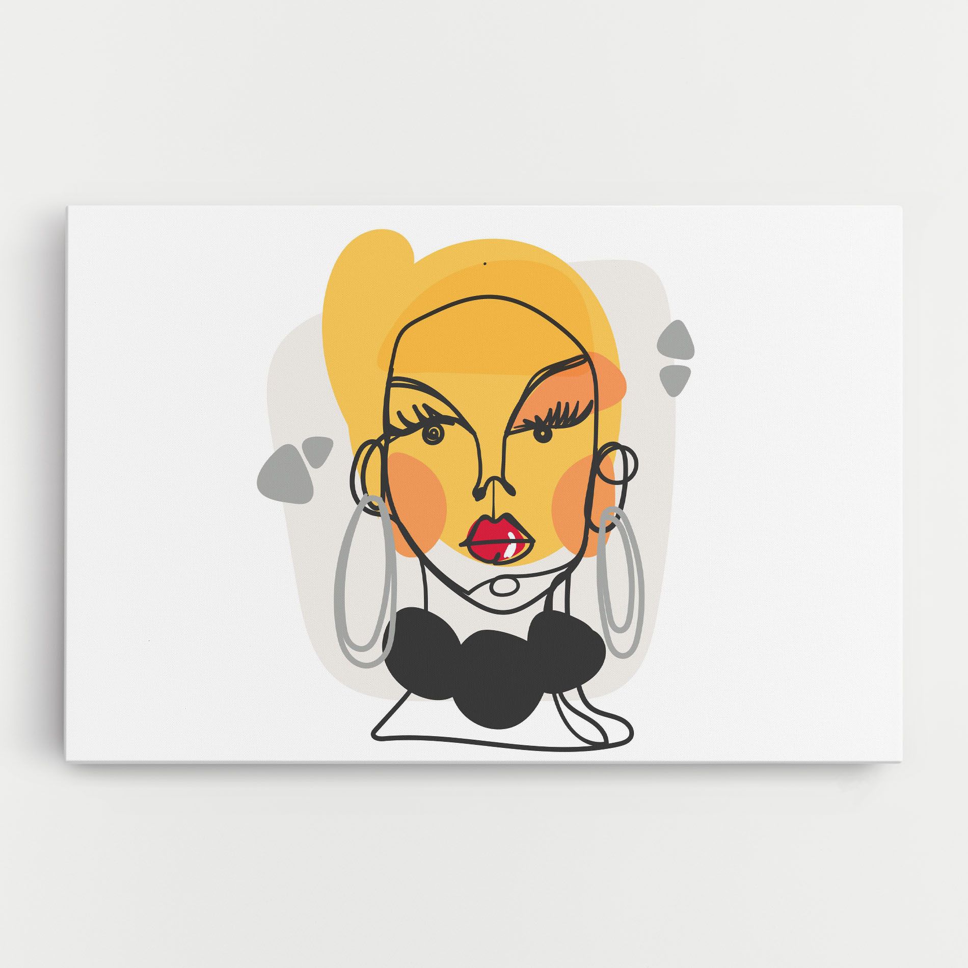 Abstract Blonde Face mockup 0