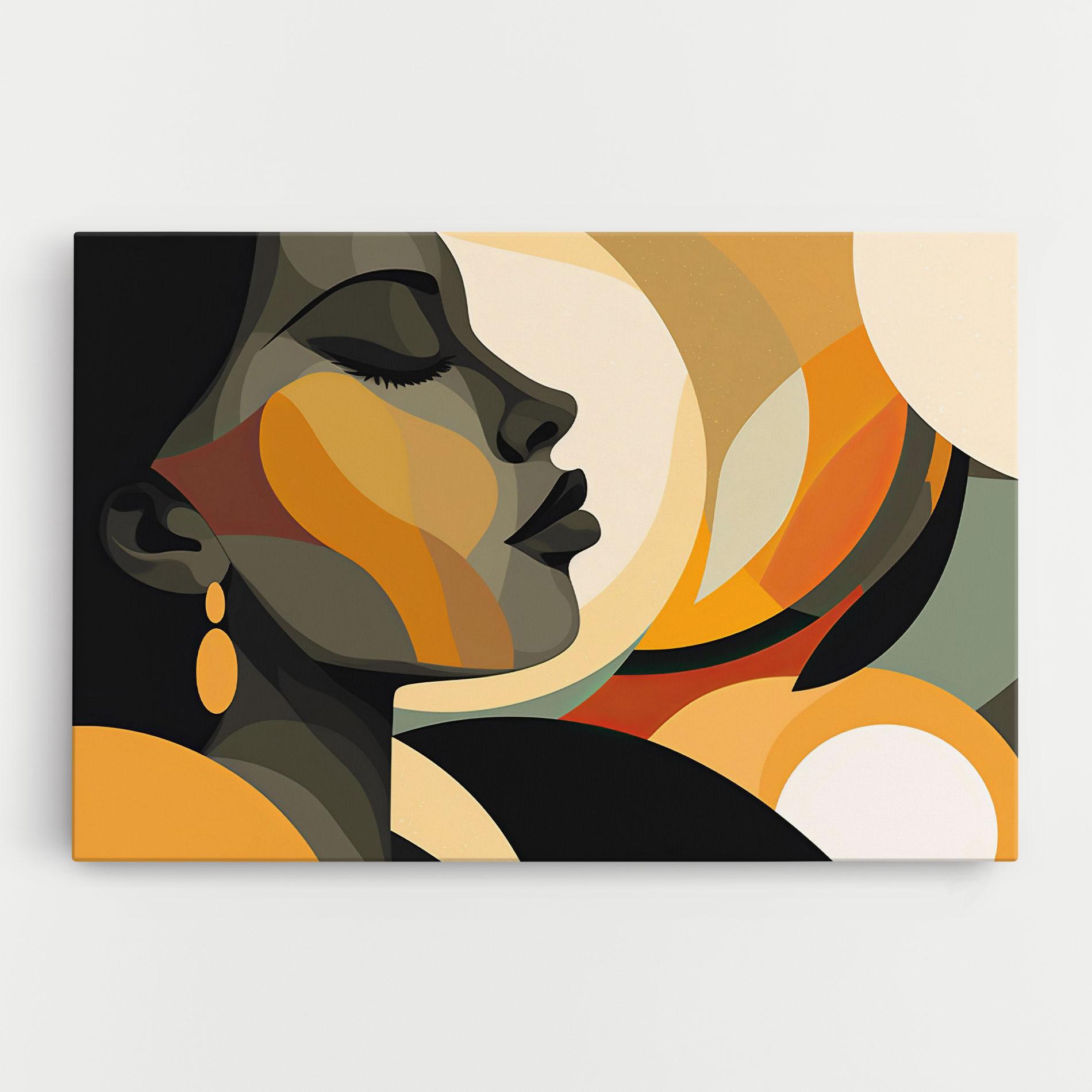 Leinwandbild Dreamy Graphic Girl mockup 0