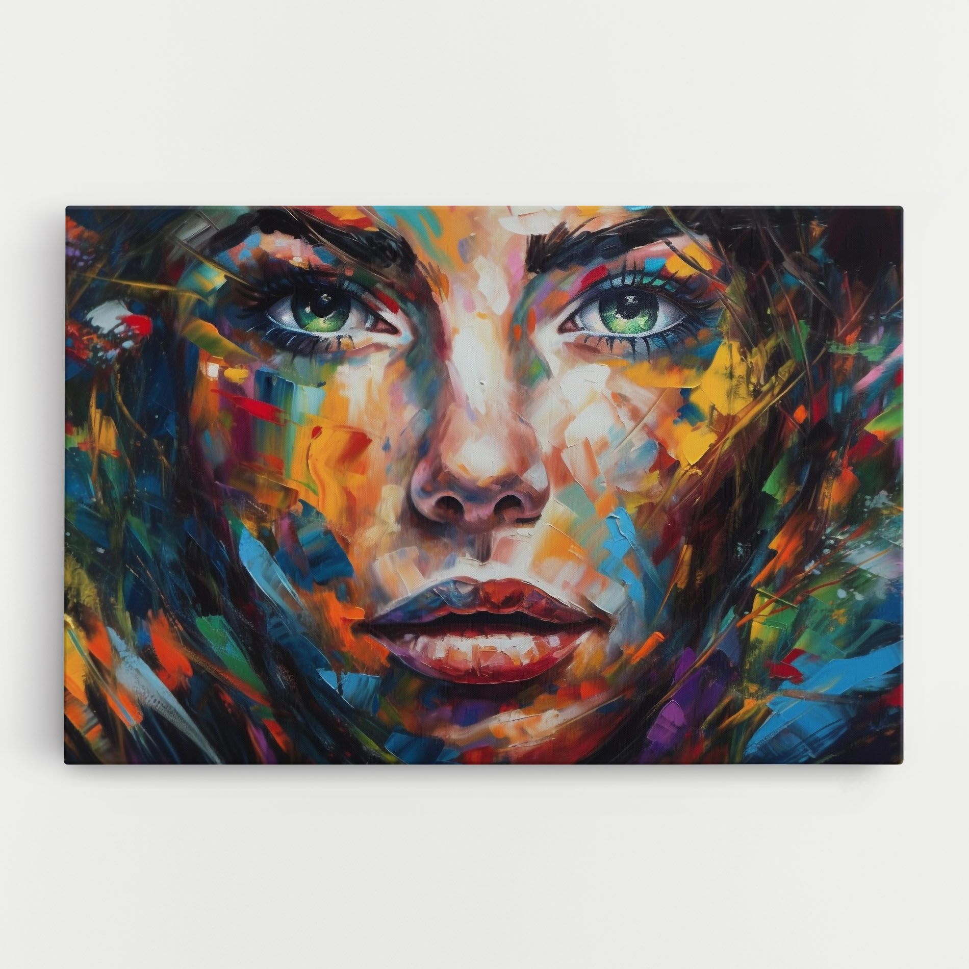 Vibrant Color Woman Paint mockup 0