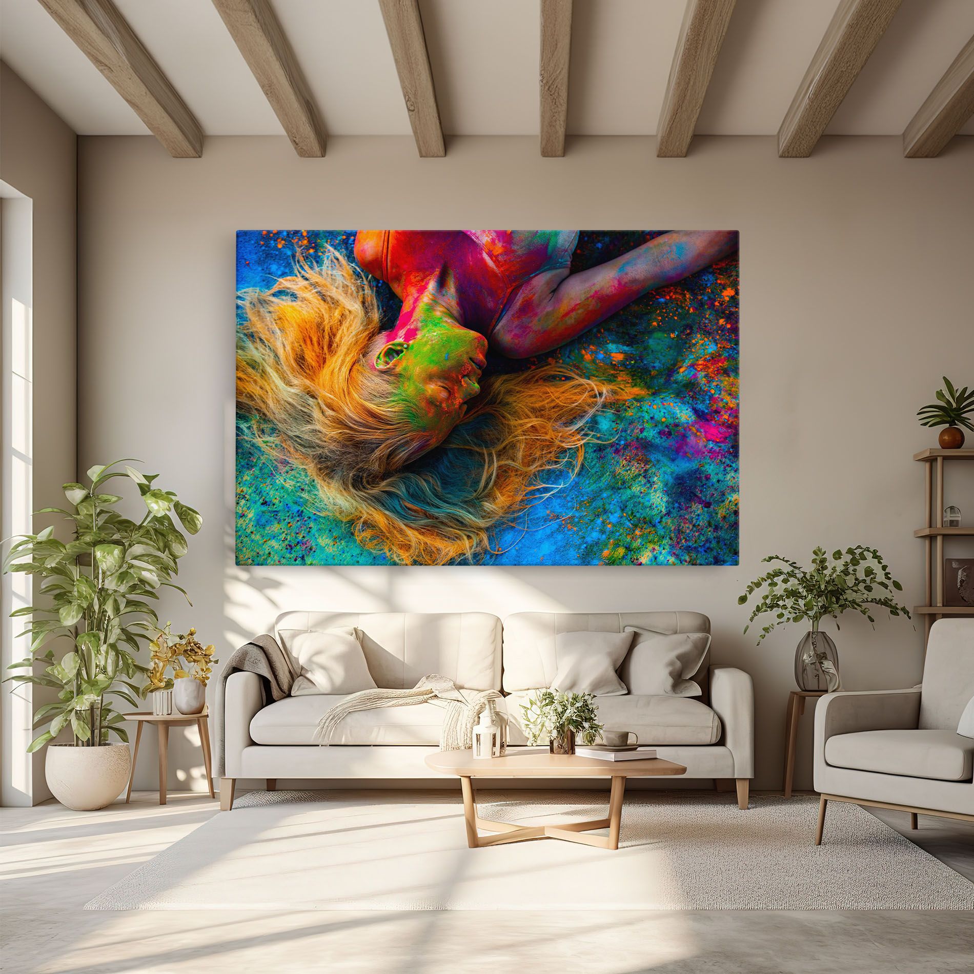 Powder Holi Woman mockup 6