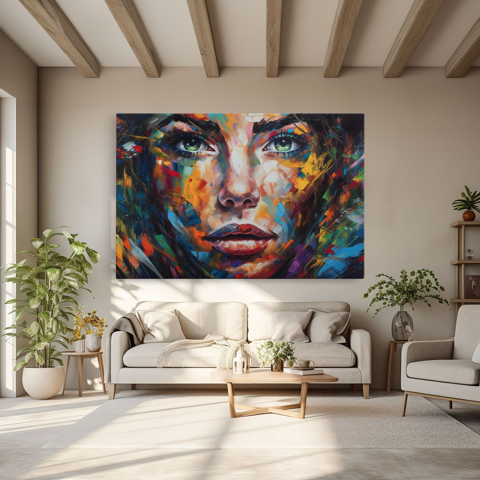 Vibrant Color Woman Paint mockup 6