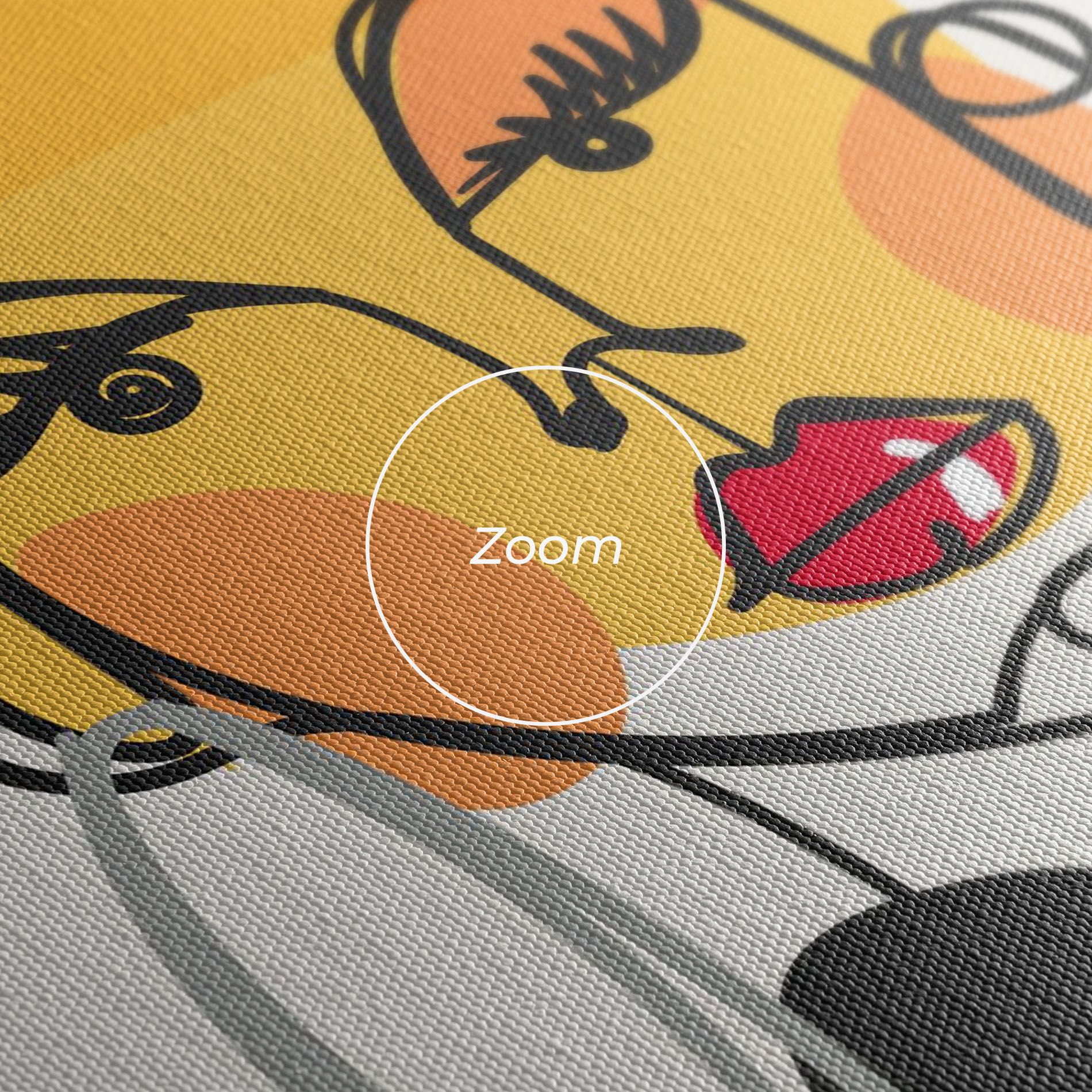 Abstract Blonde Face mockup 3