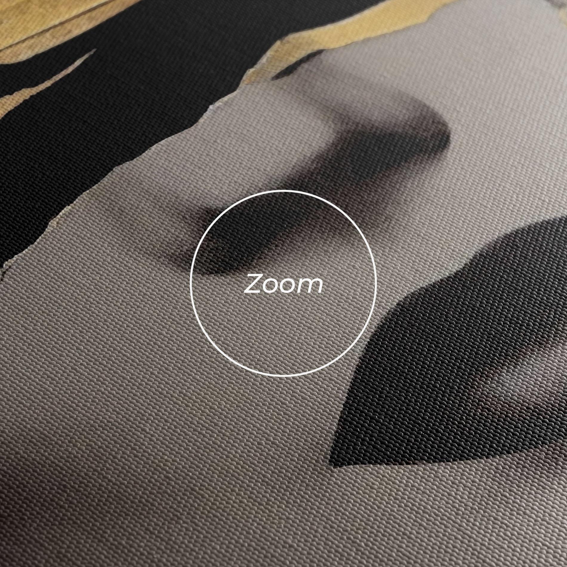 Leinwandbild Modern Golden Paint mockup 3