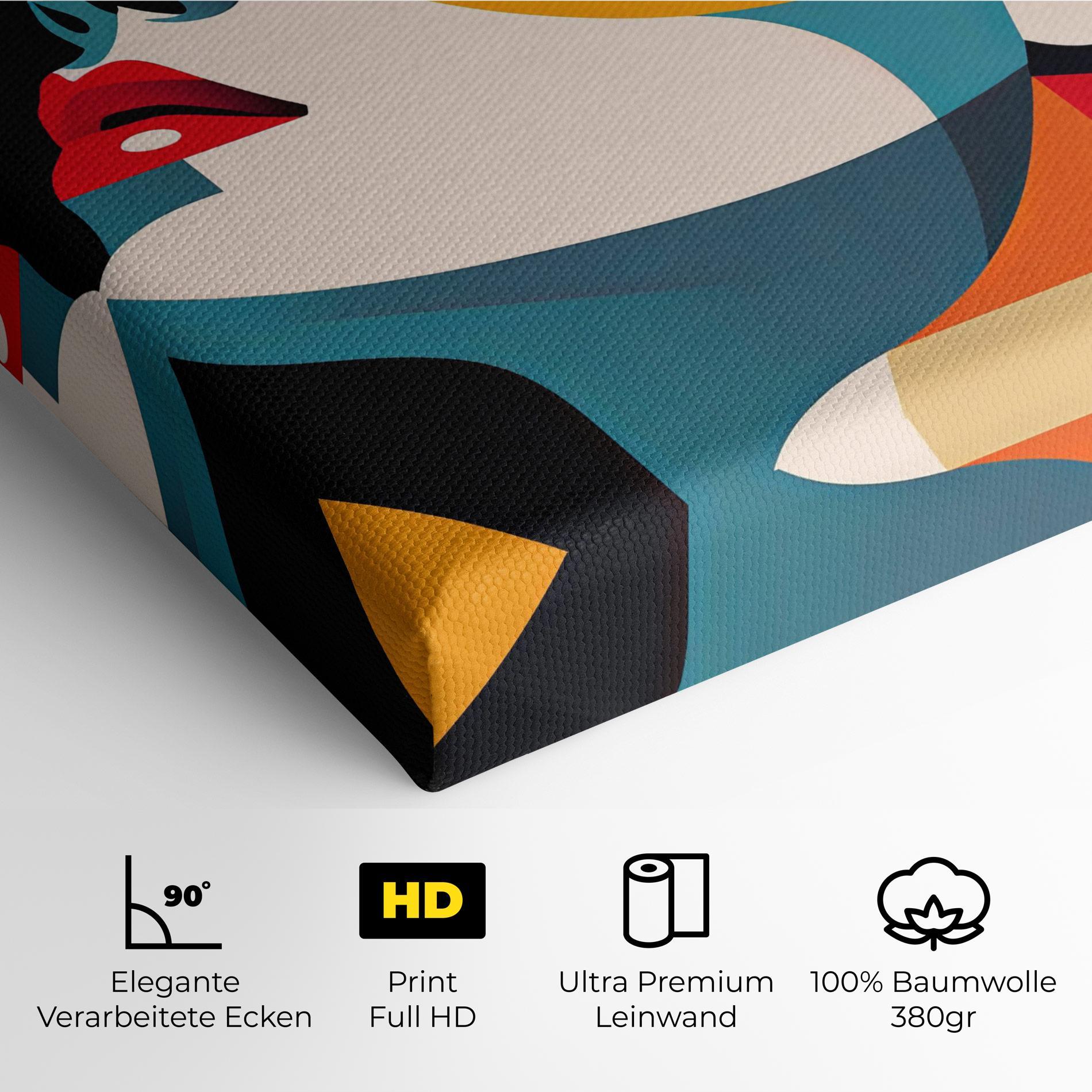 Leinwandbild Dreamy Yellow Female mockup 4