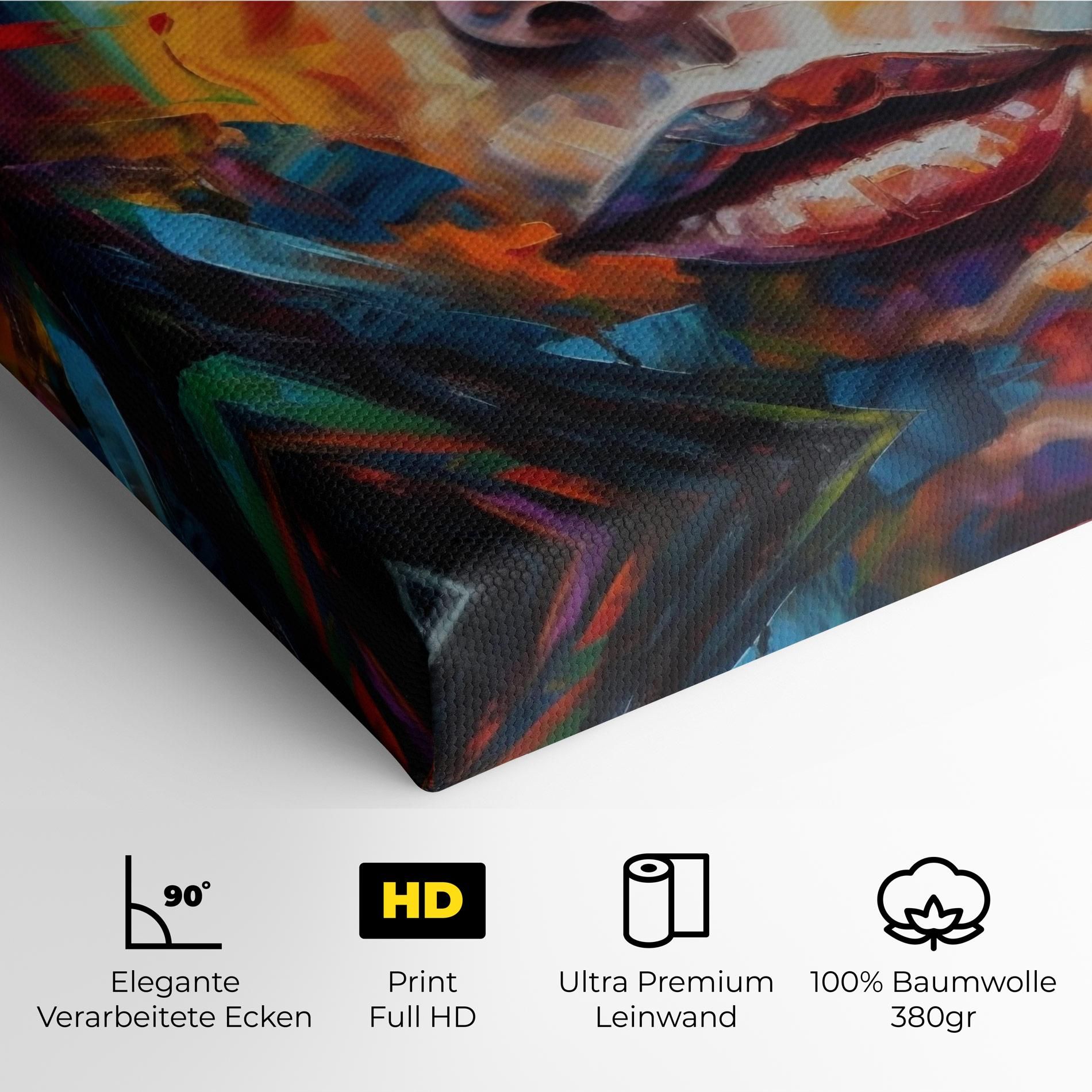 Vibrant Color Woman Paint mockup 4