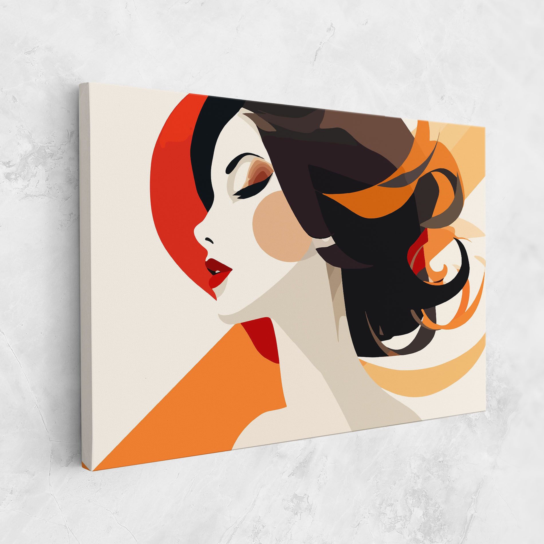Abstract Autumn Woman mockup 1