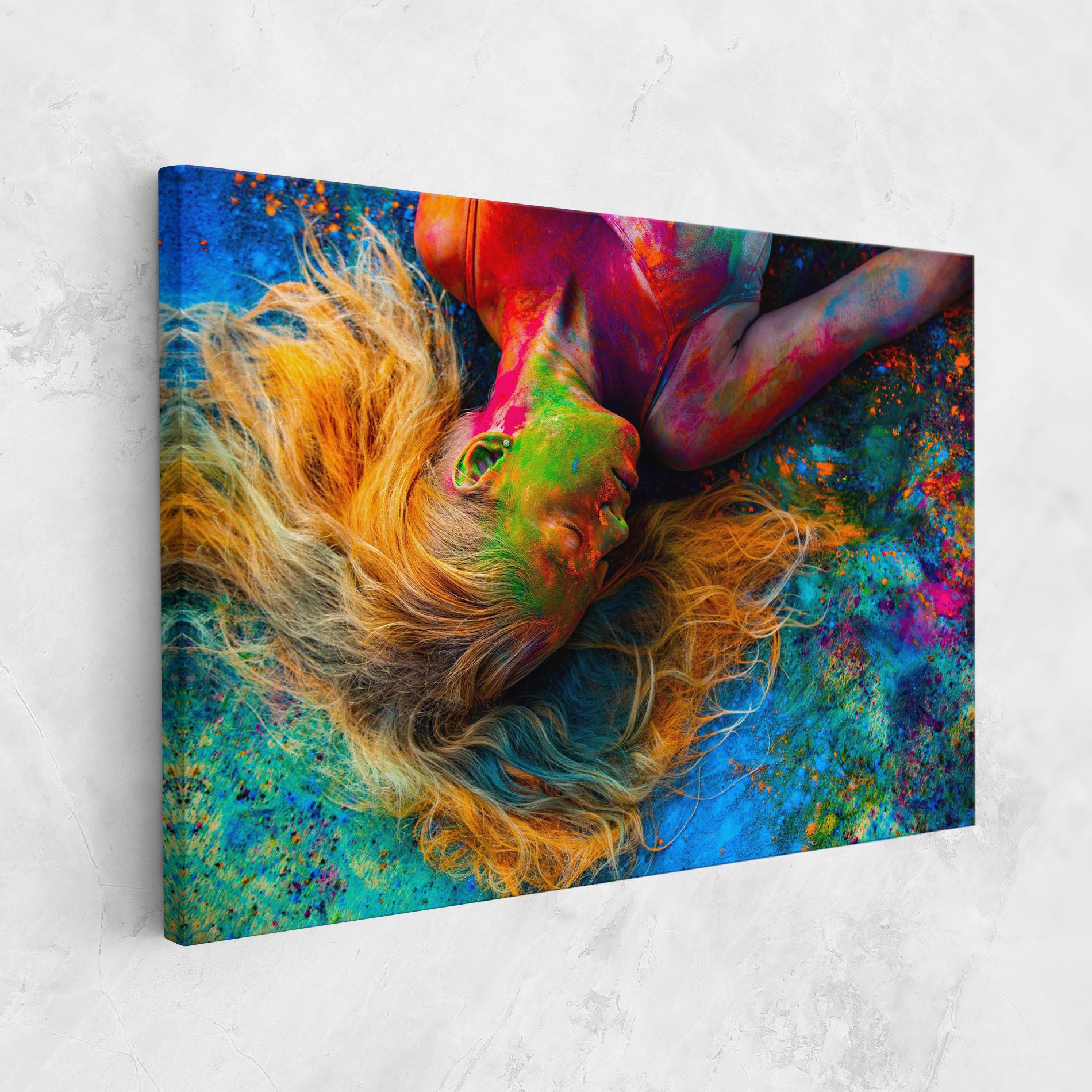 Powder Holi Woman mockup 1