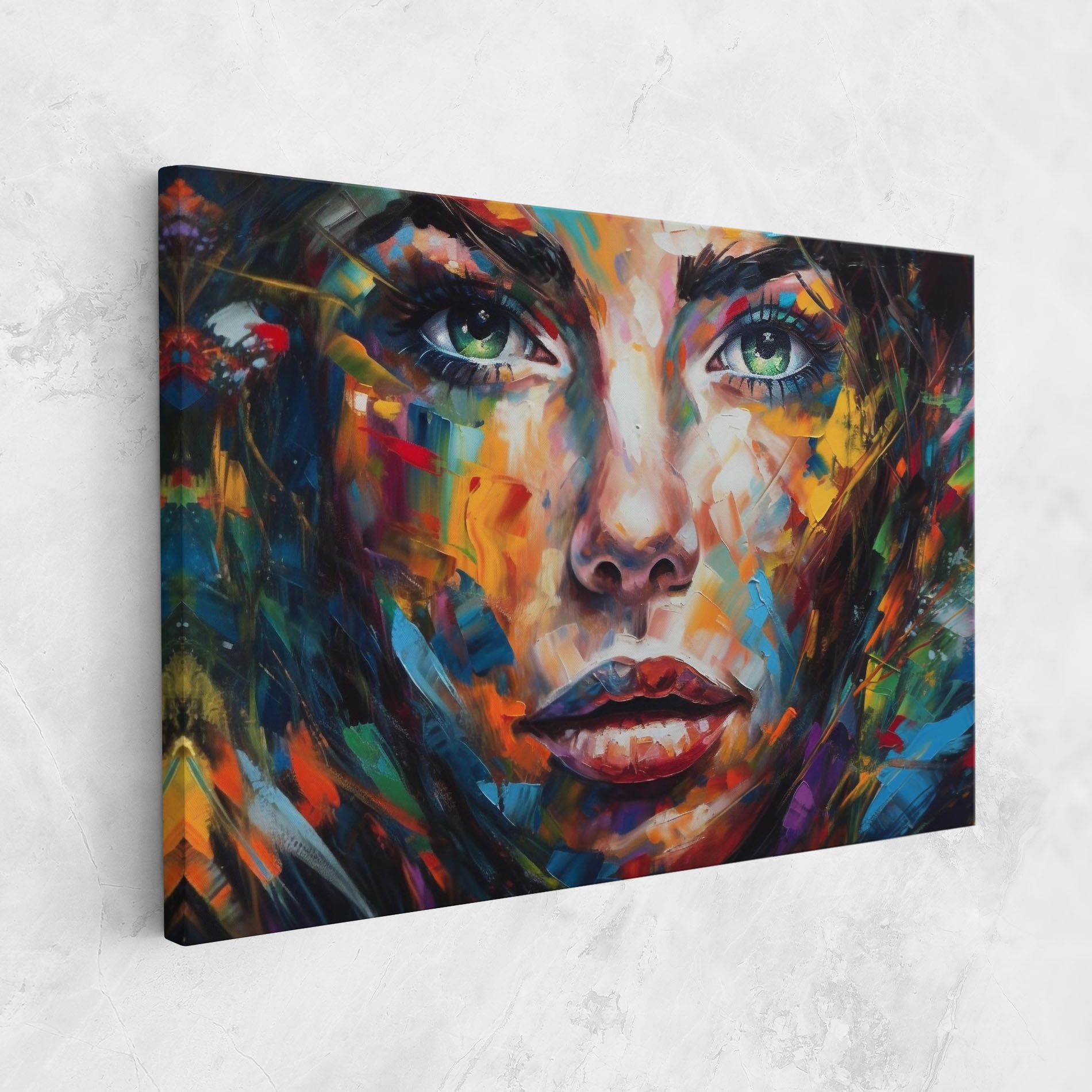 Vibrant Color Woman Paint mockup 1