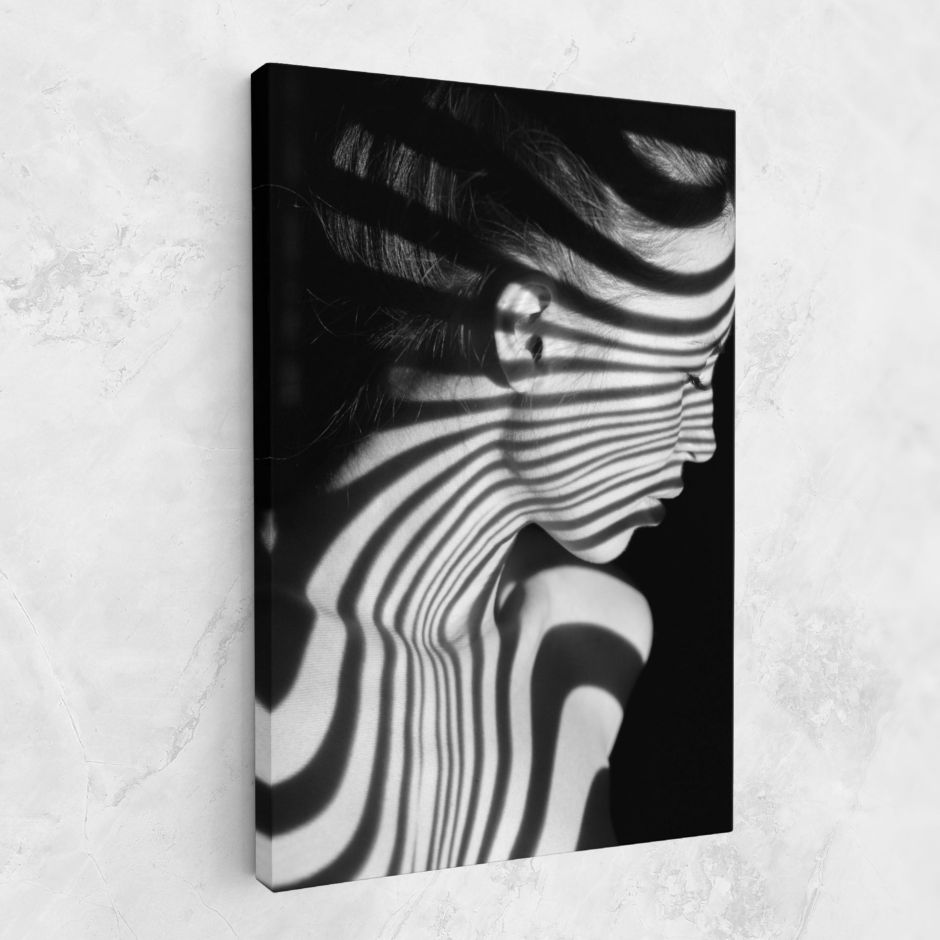 Zebra Stripes Woman mockup 1