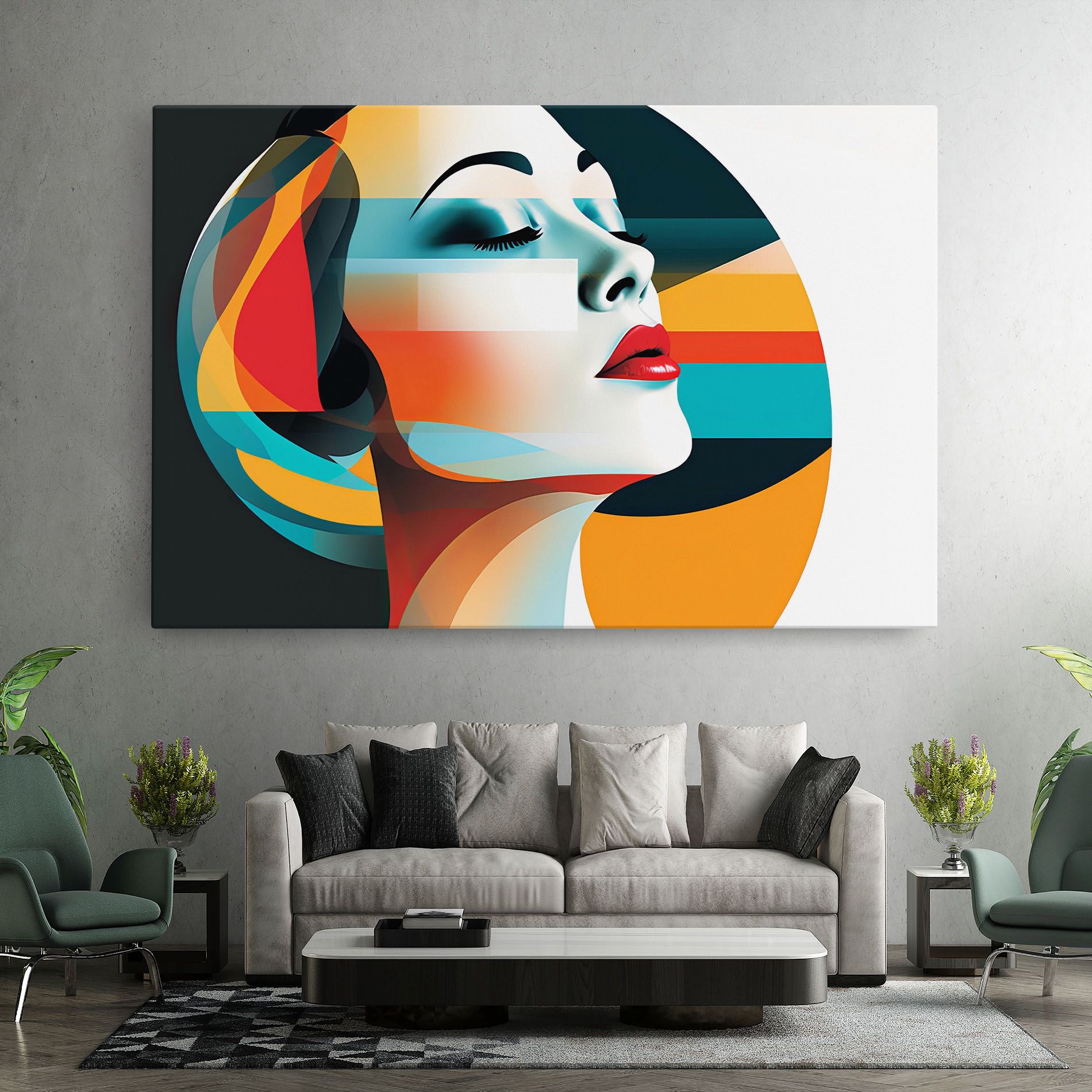 Blue Abstract Makeup mockup 7