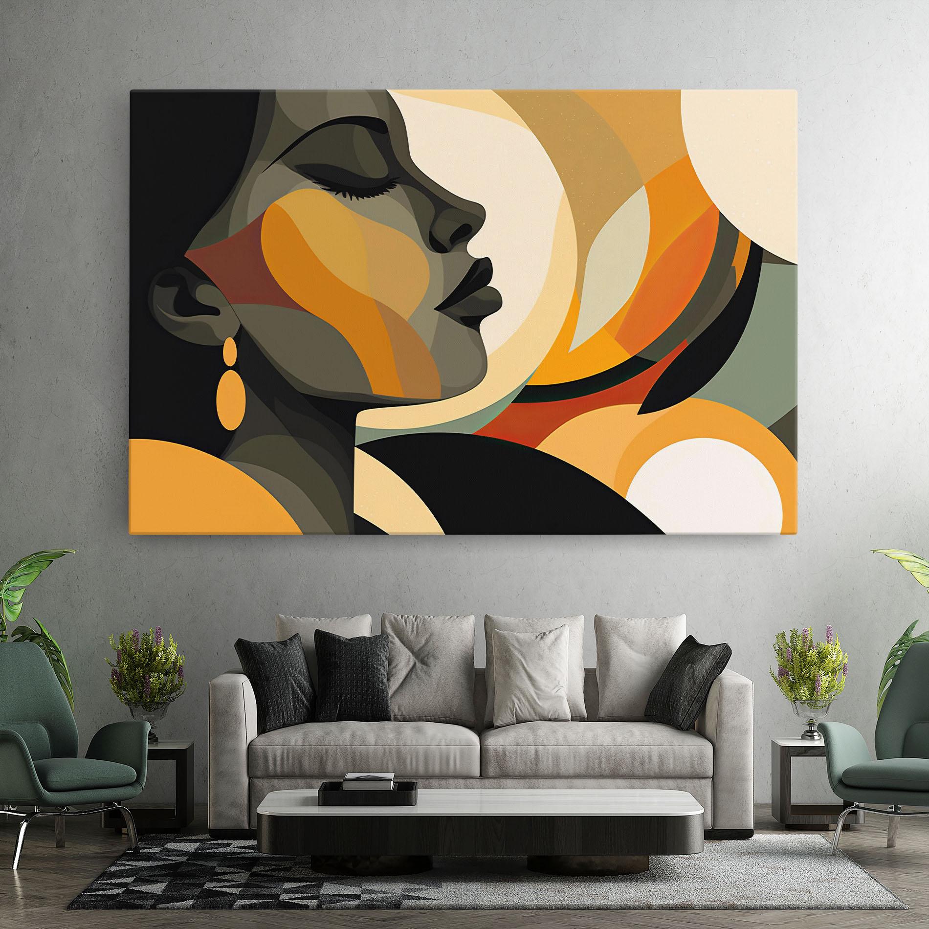 Leinwandbild Dreamy Graphic Girl mockup 7