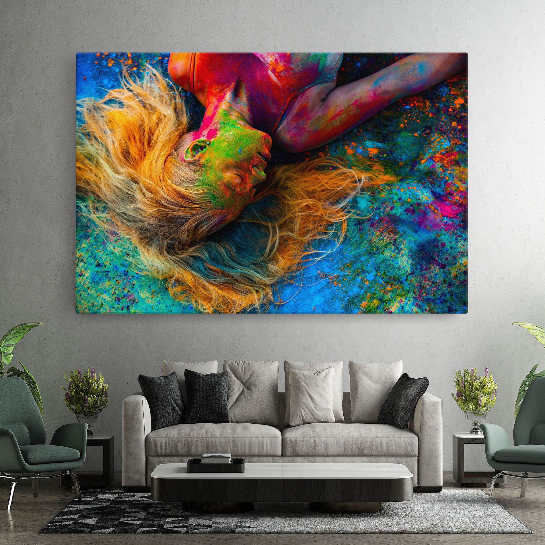 Powder Holi Woman mockup 7