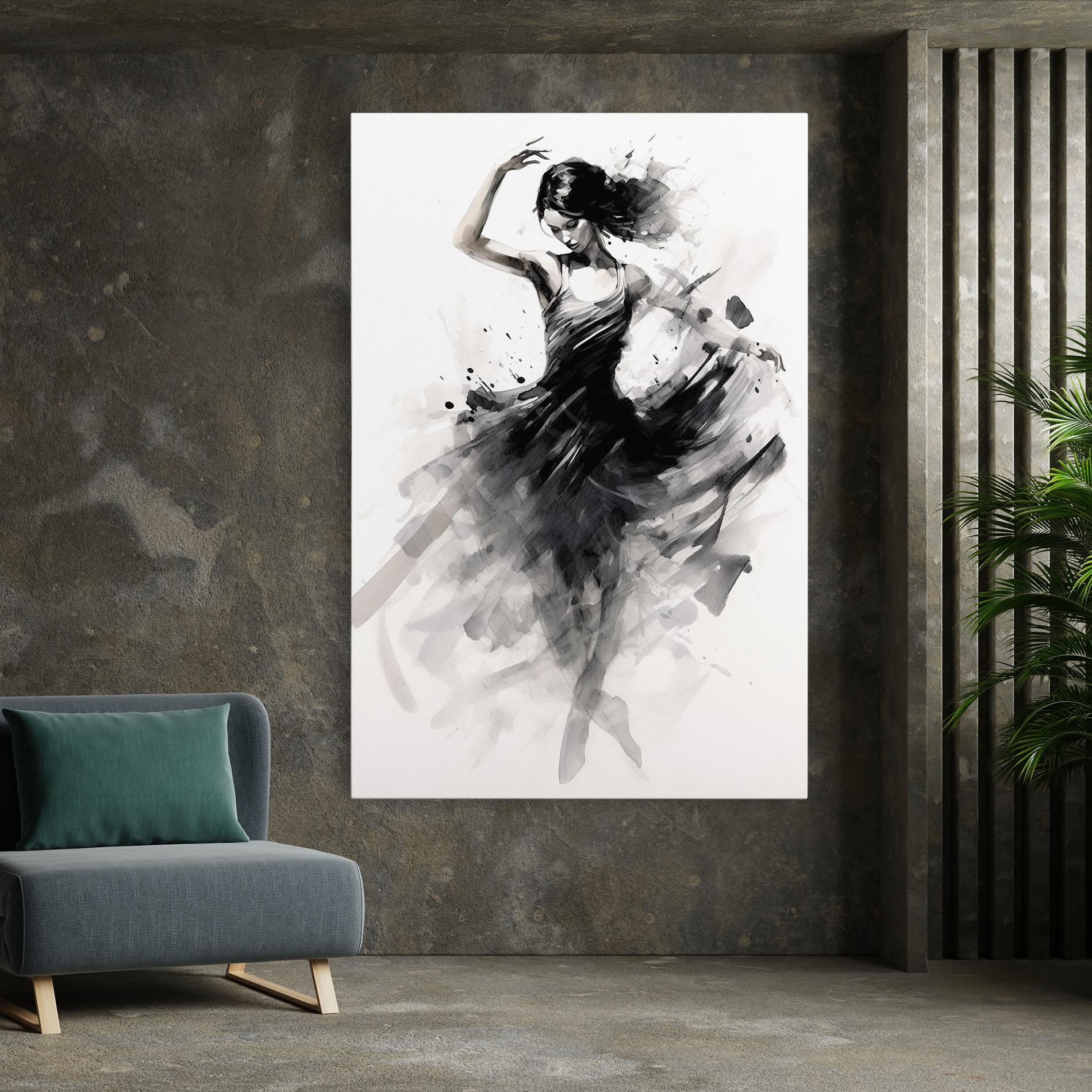 Leinwandbild Dancing Woman mockup 7