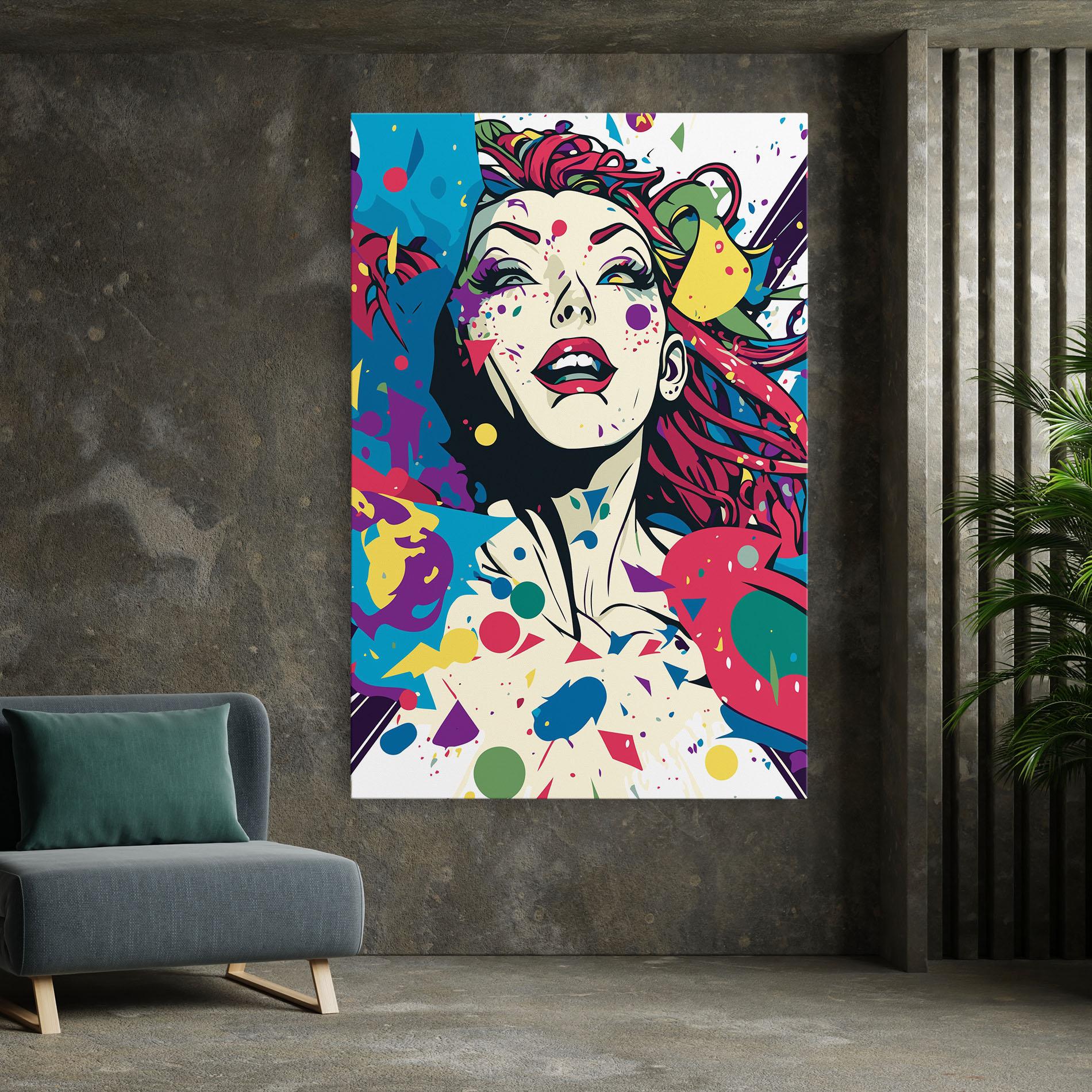 Leinwandbild Fictional Woman mockup 7