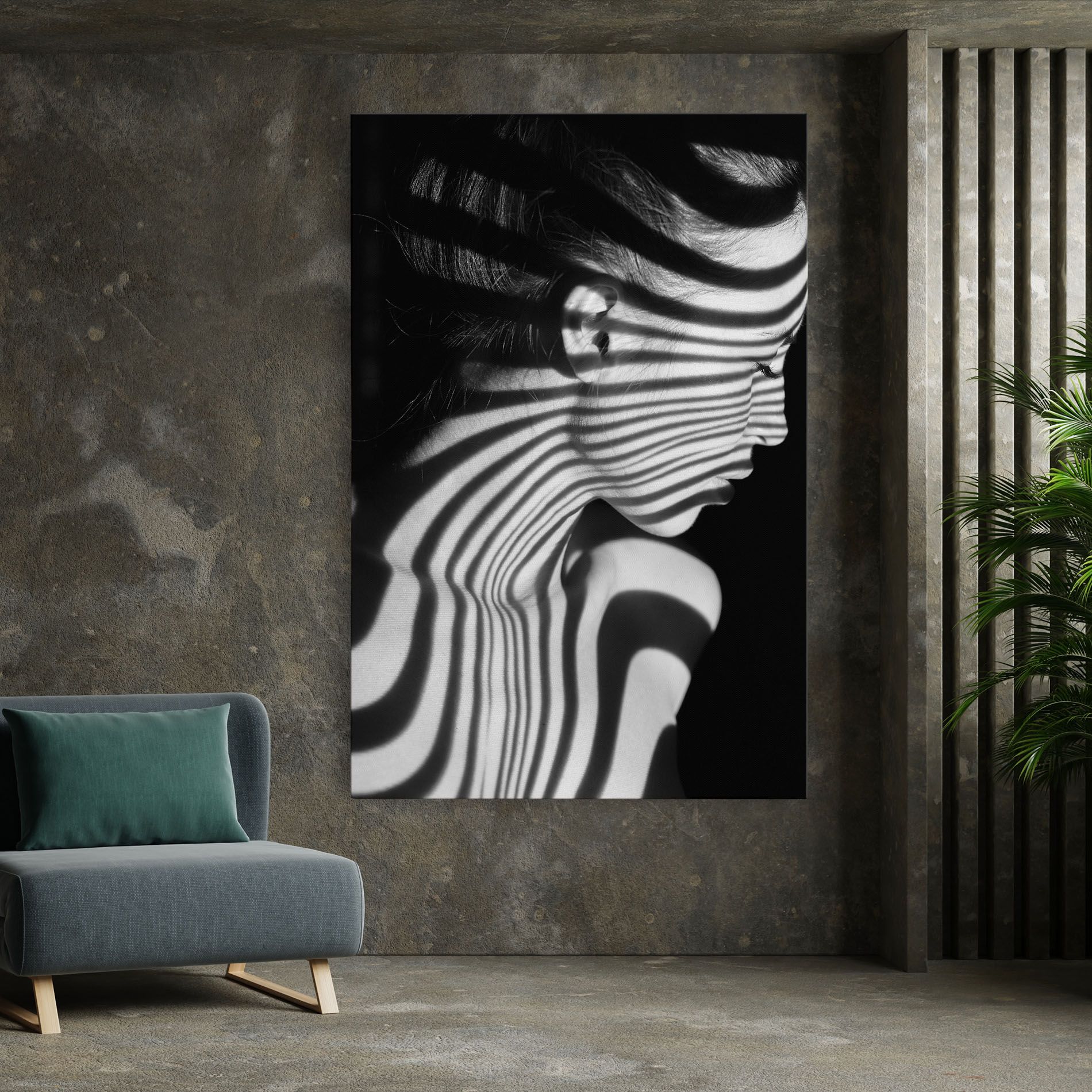 Zebra Stripes Woman mockup 7