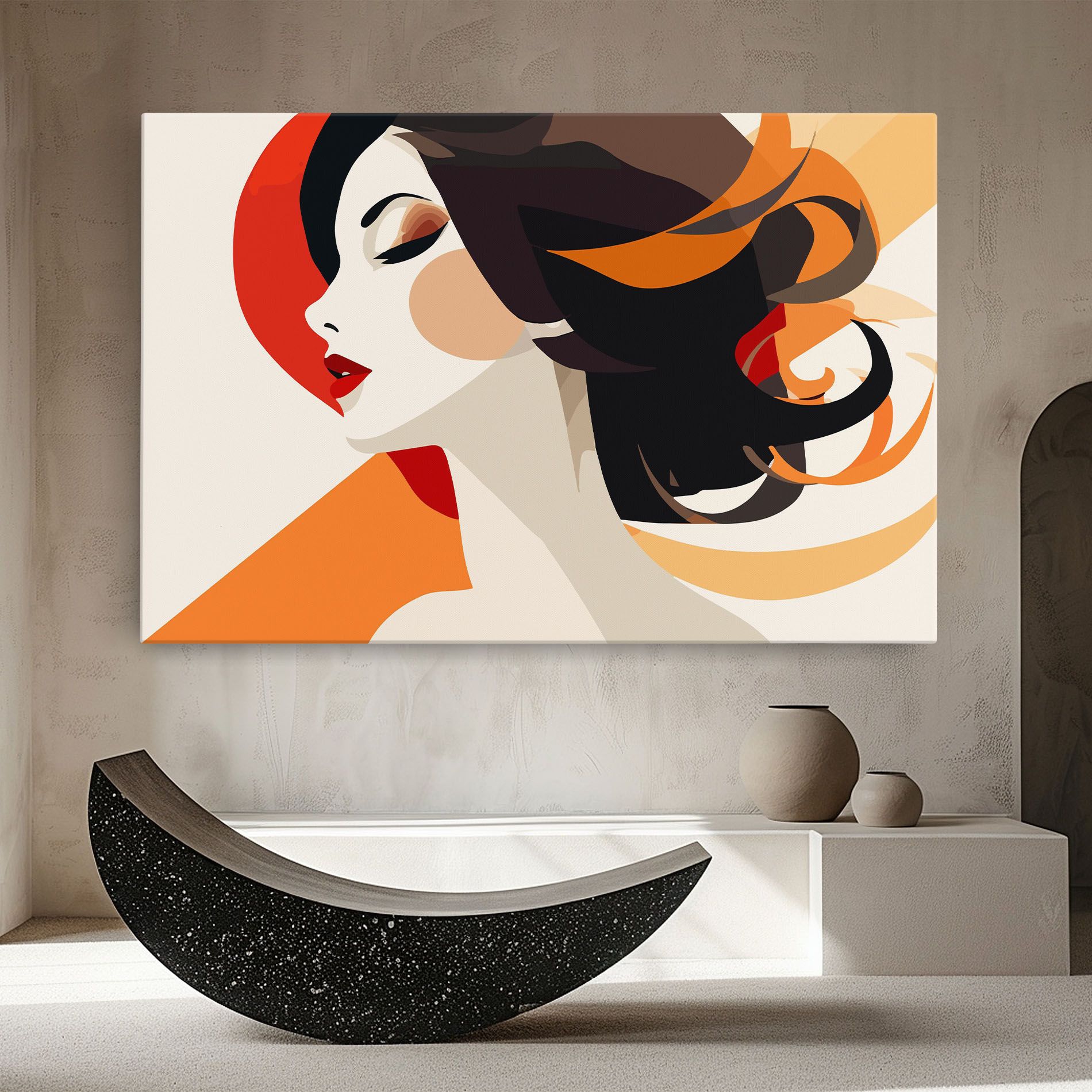 Abstract Autumn Woman mockup 8