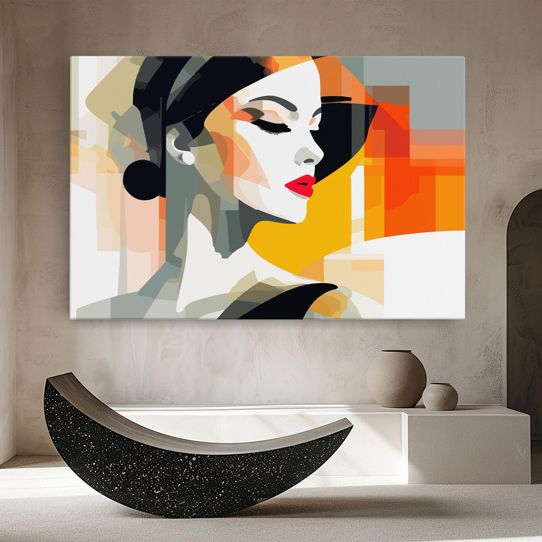 Leinwandbild Art Woman View mockup 8