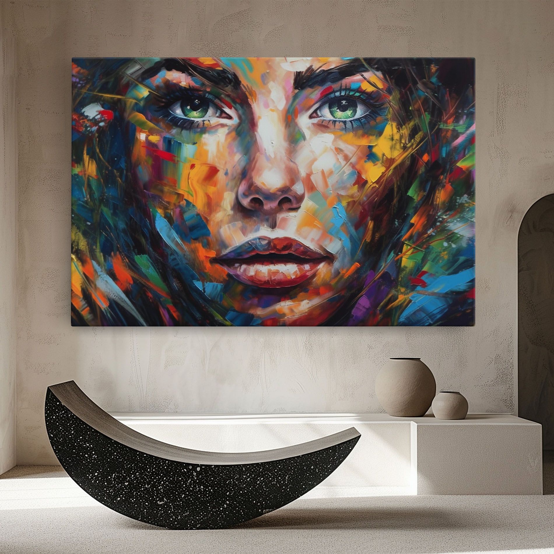 Vibrant Color Woman Paint mockup 8