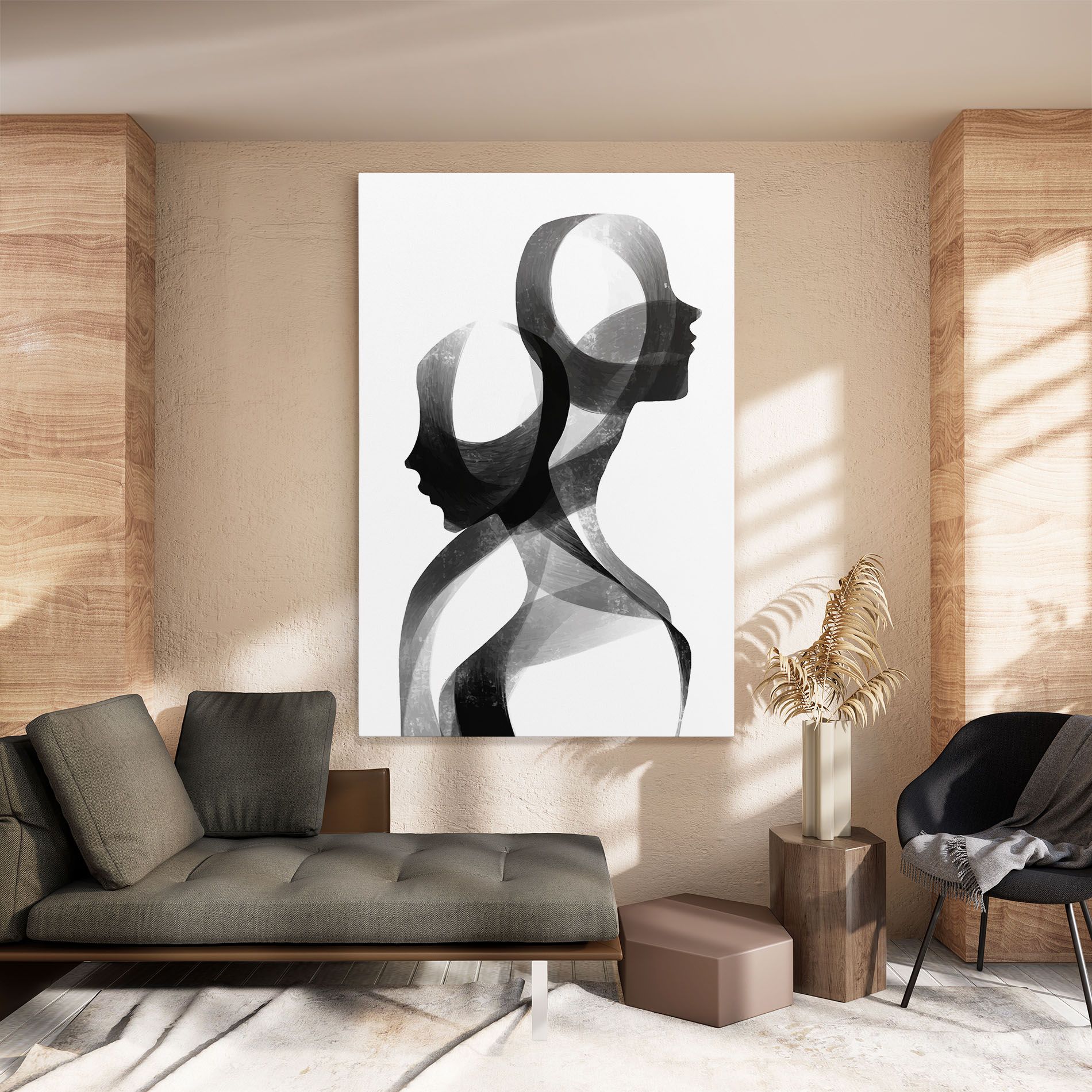 Abstract Grey Couple mockup 8