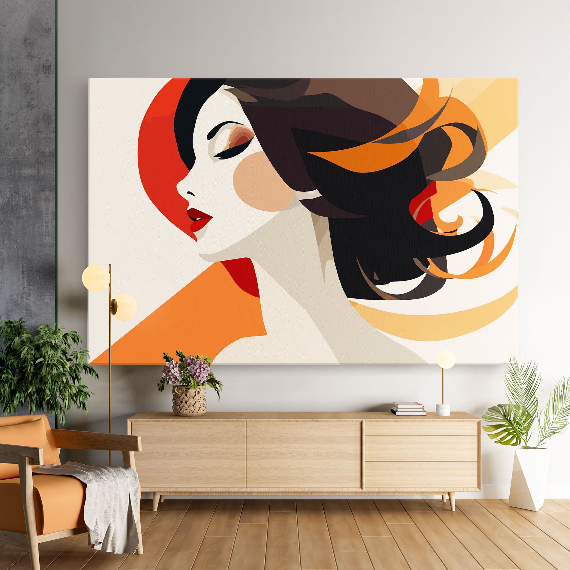 Abstract Autumn Woman mockup 9