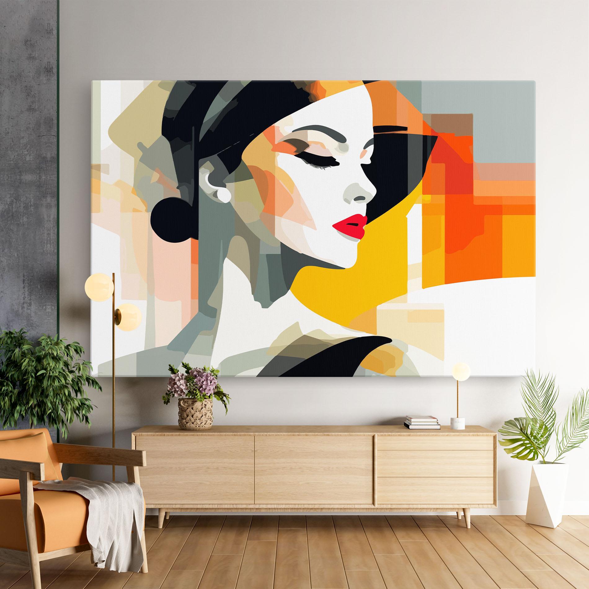 Leinwandbild Art Woman View mockup 9