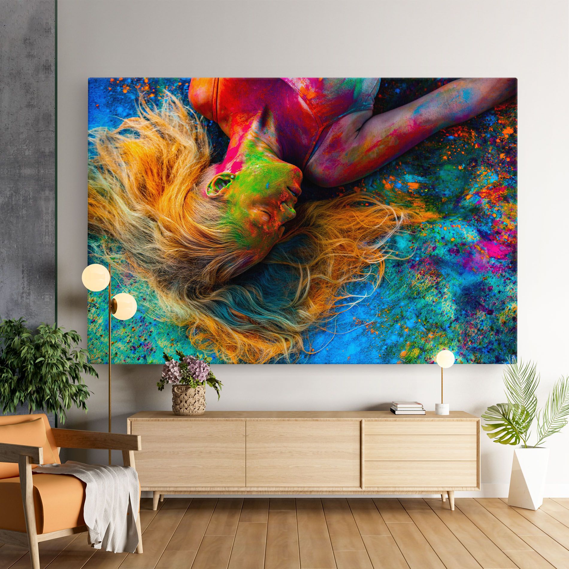 Powder Holi Woman mockup 9