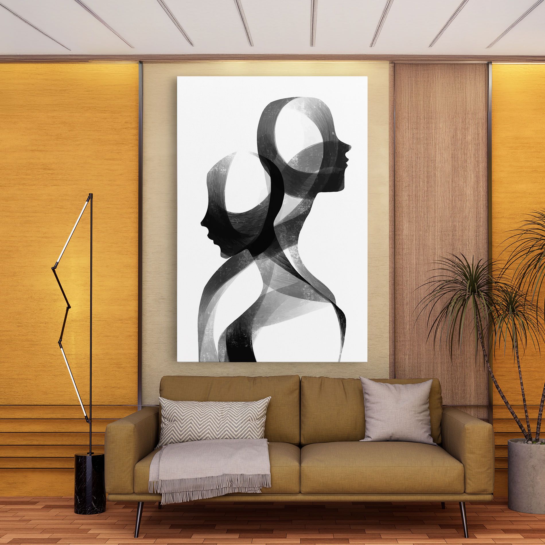 Abstract Grey Couple mockup 9