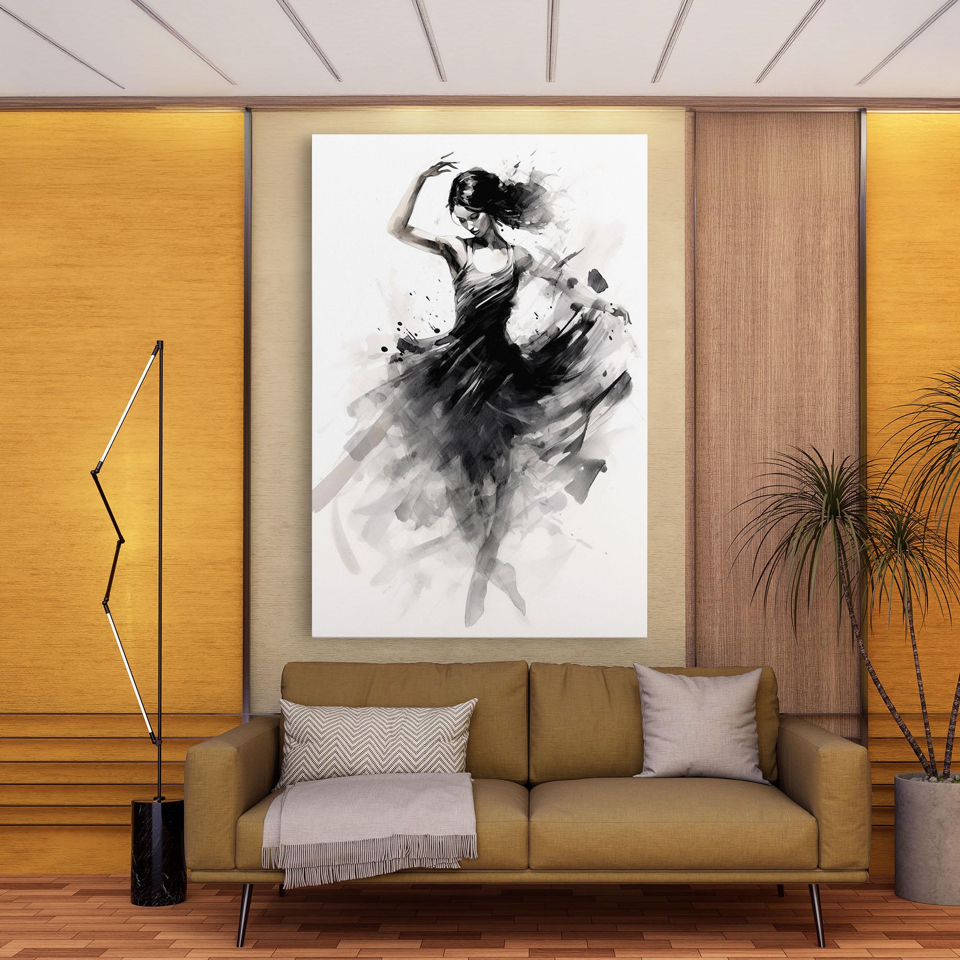 Leinwandbild Dancing Woman mockup 9