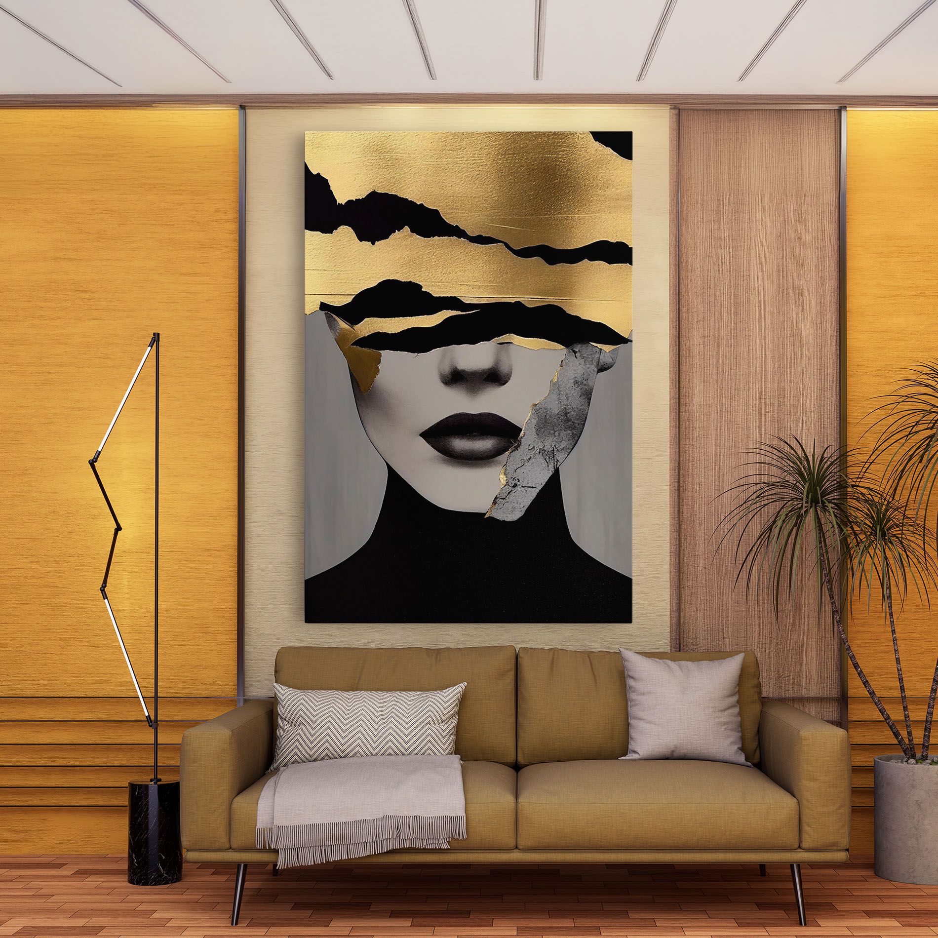 Modern Golden Paint mockup 9