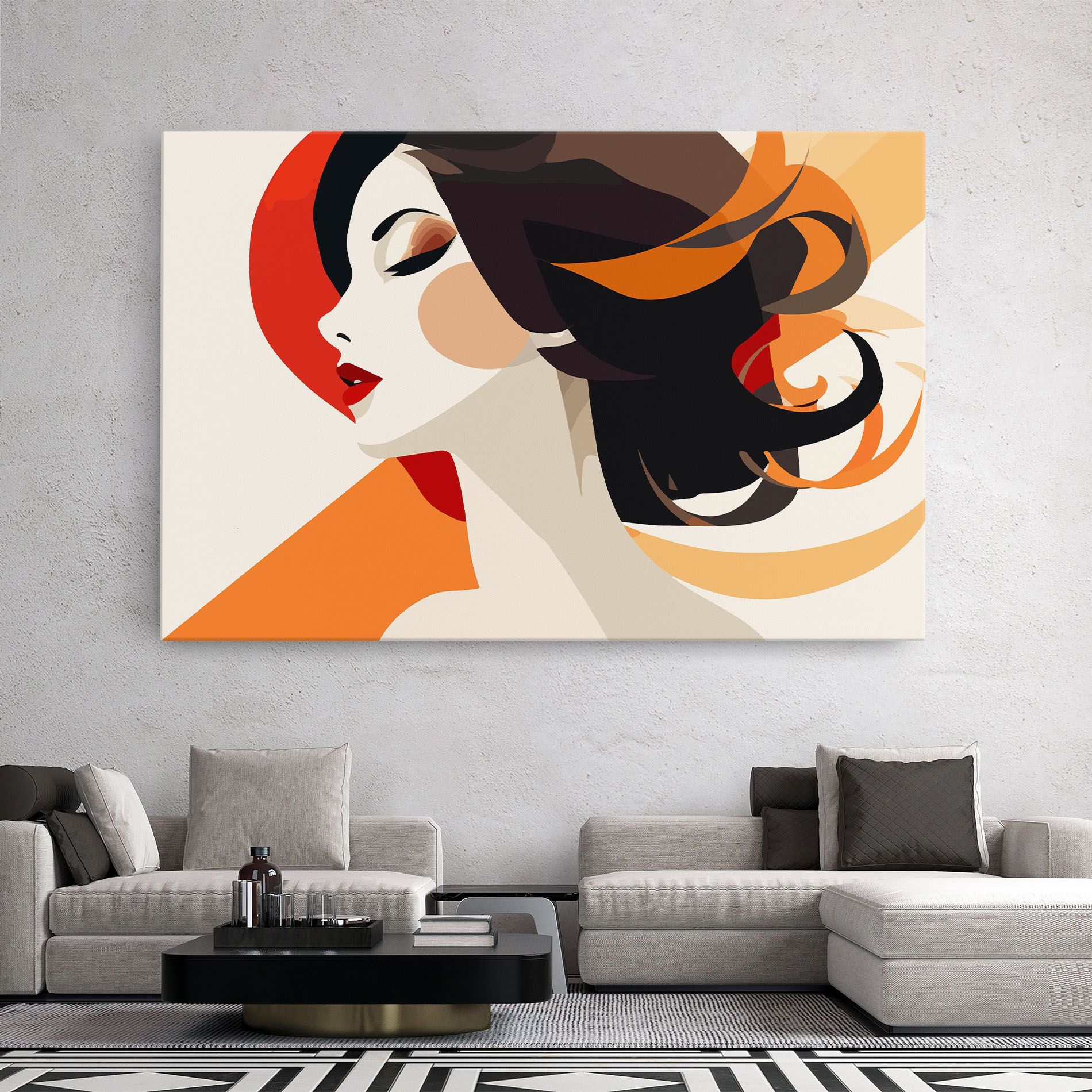 Abstract Autumn Woman mockup 2