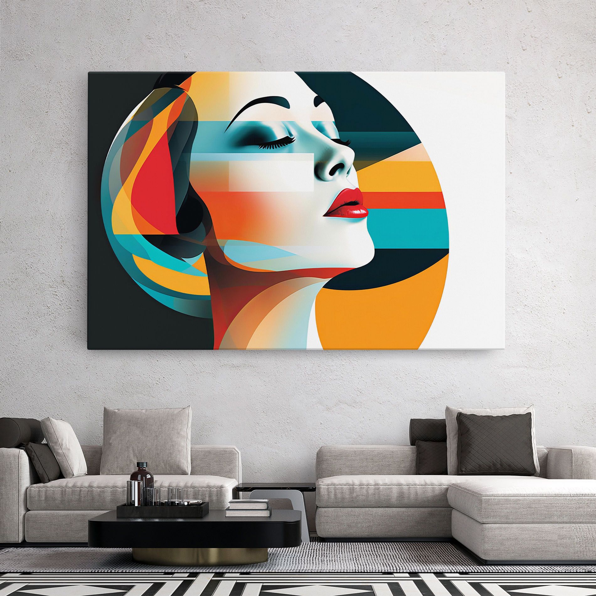 Blue Abstract Makeup mockup 2