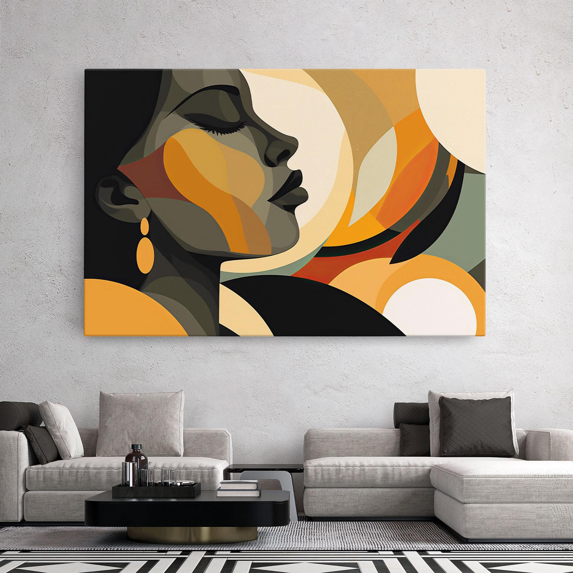 Leinwandbild Dreamy Graphic Girl mockup 2