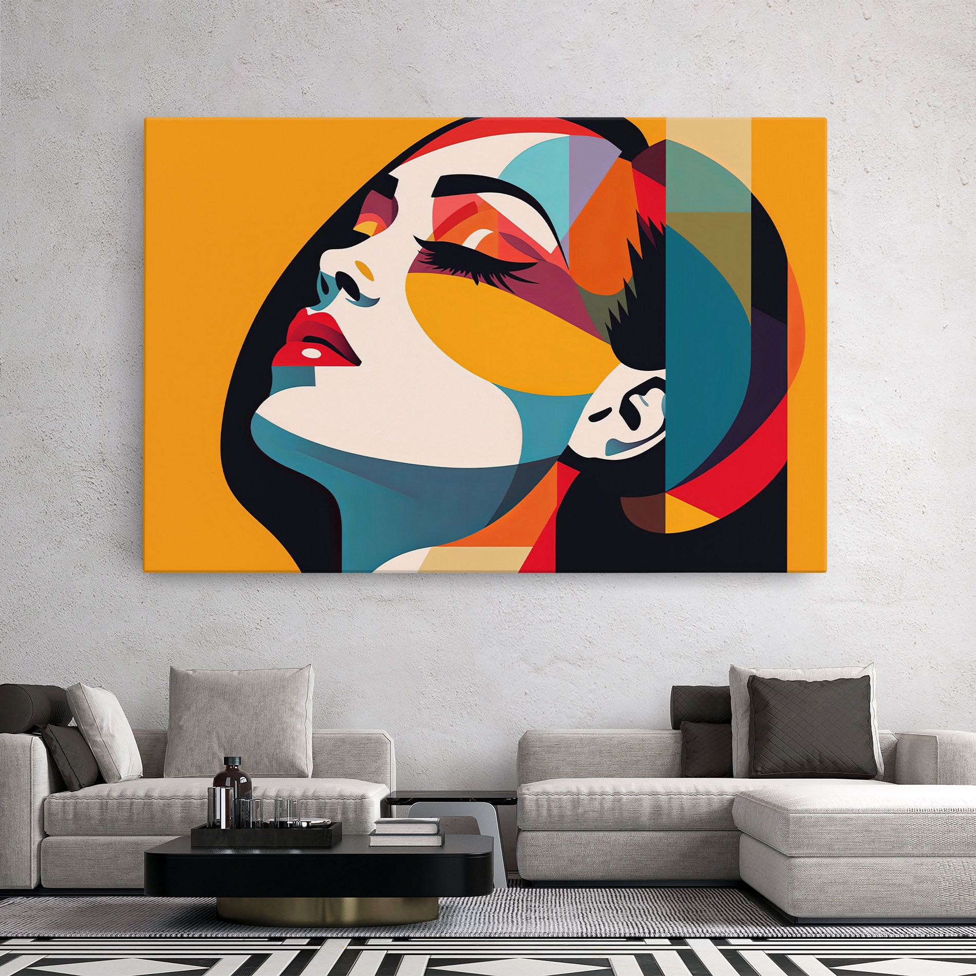 Dreamy Yellow Female mockup 2