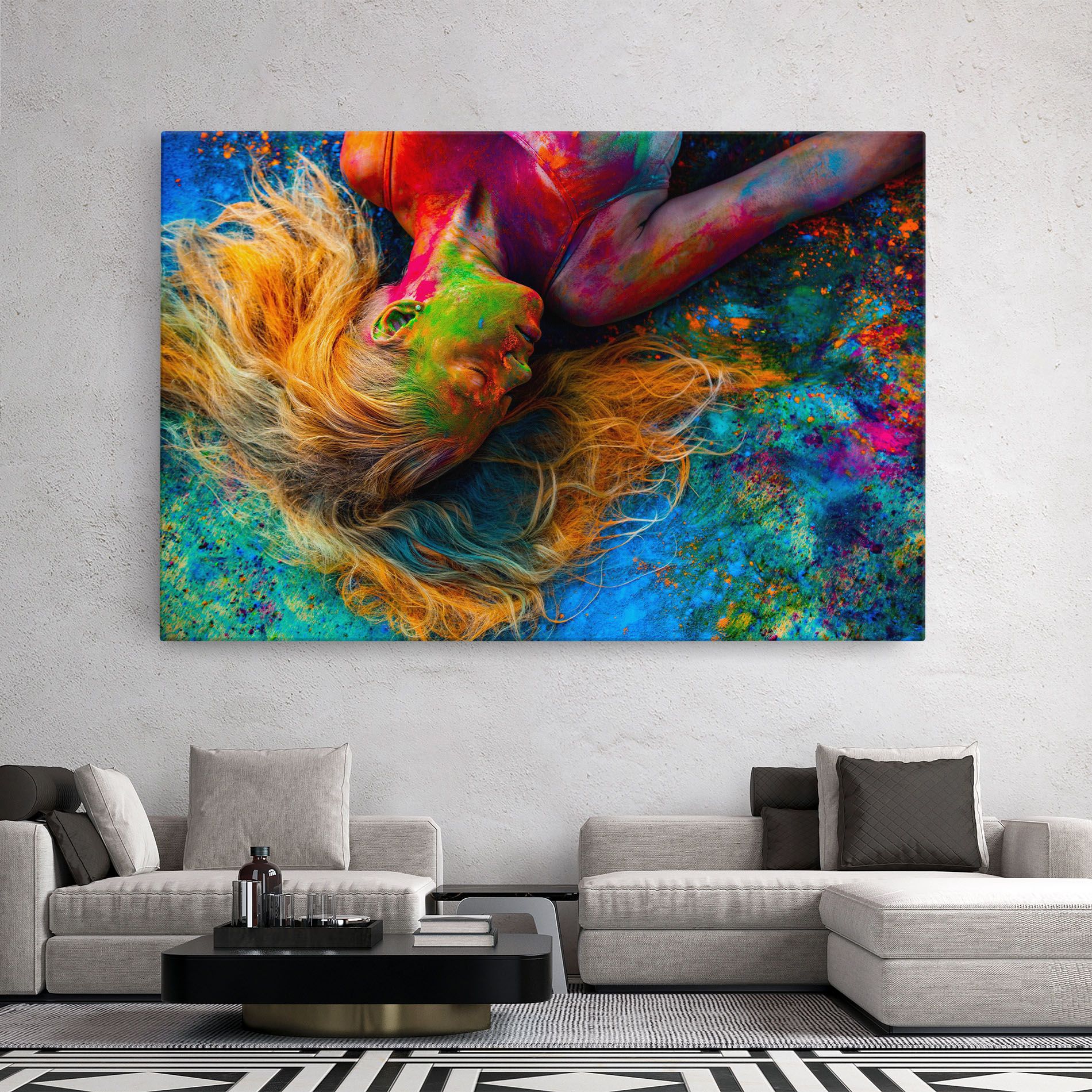 Powder Holi Woman mockup 2