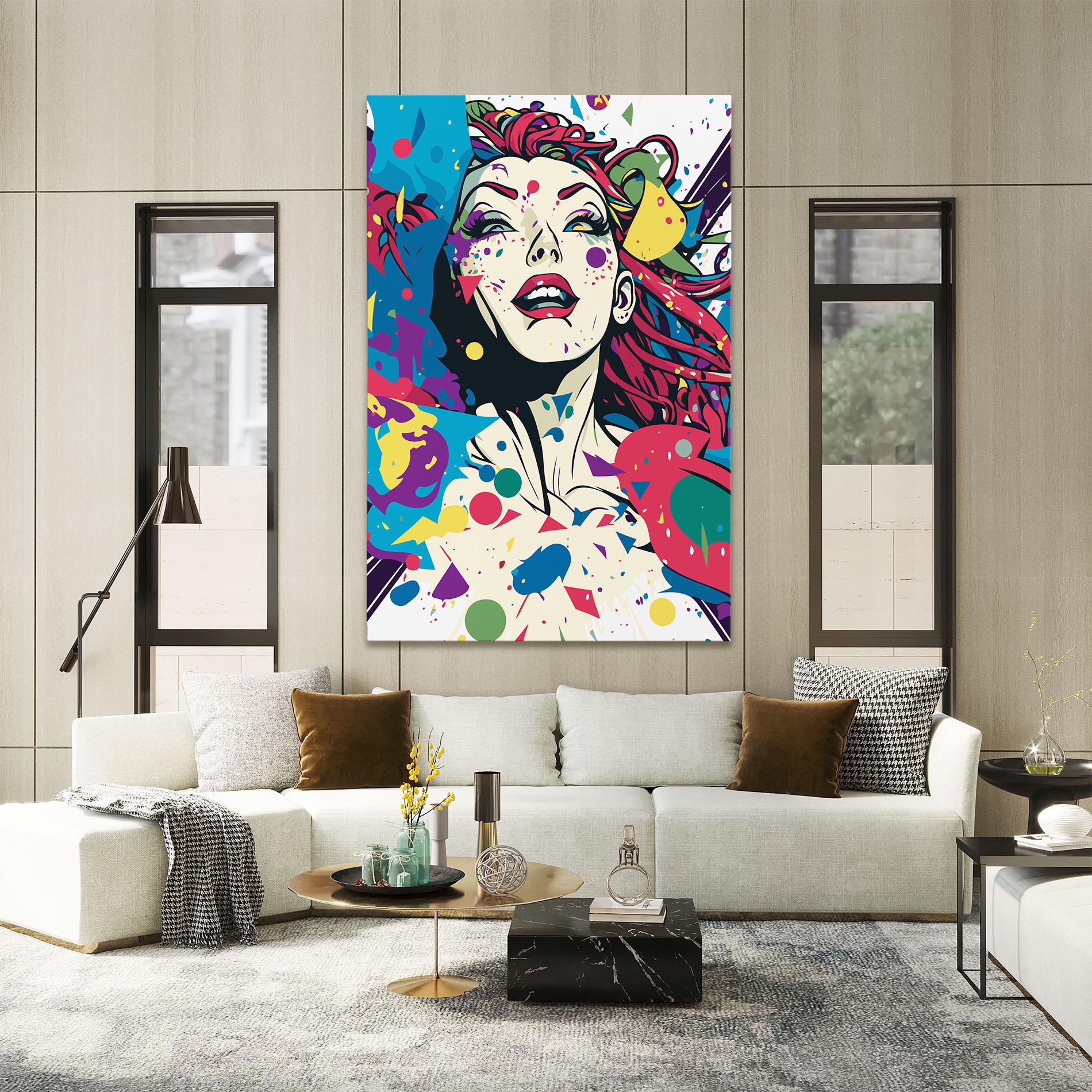 Leinwandbild Fictional Woman mockup 2