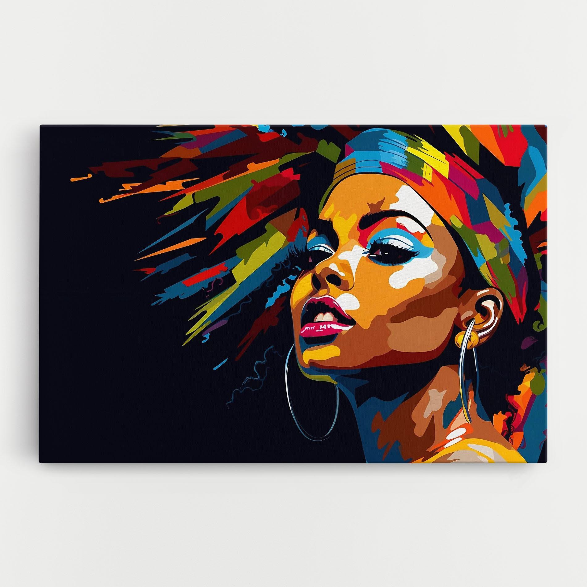 Leinwandbild African Woman Portrait mockup 0