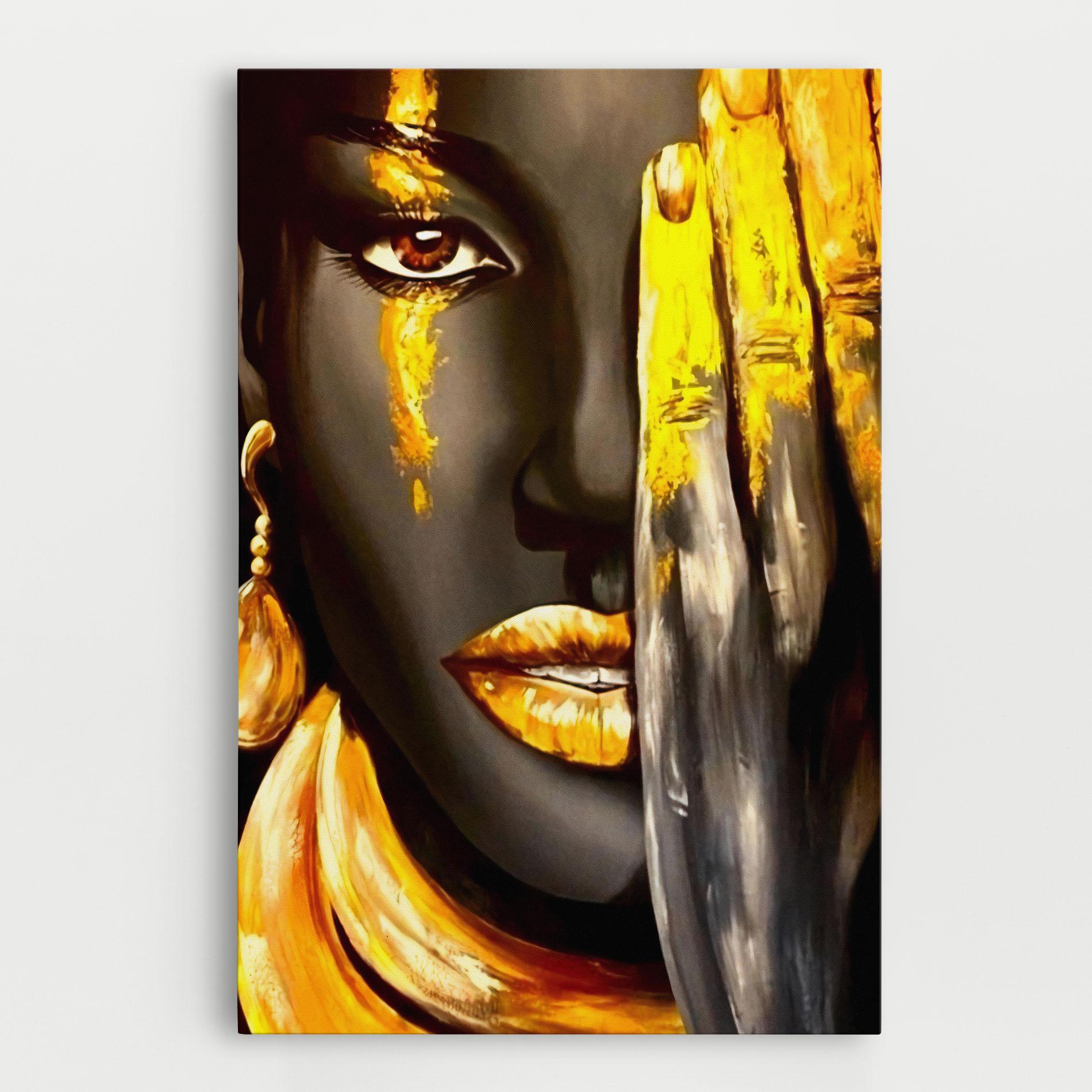 Leinwandbild Golden African Women mockup 0