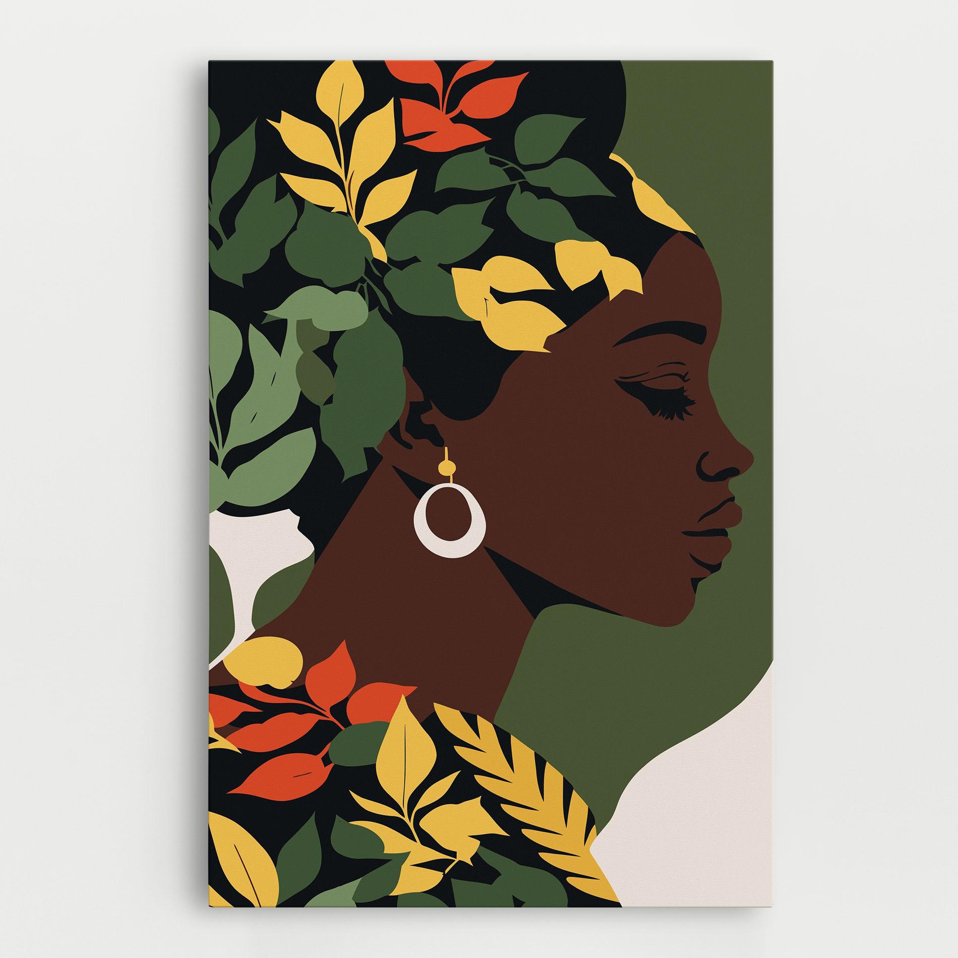 Leinwandbild Yellow Leaf Africa mockup 0