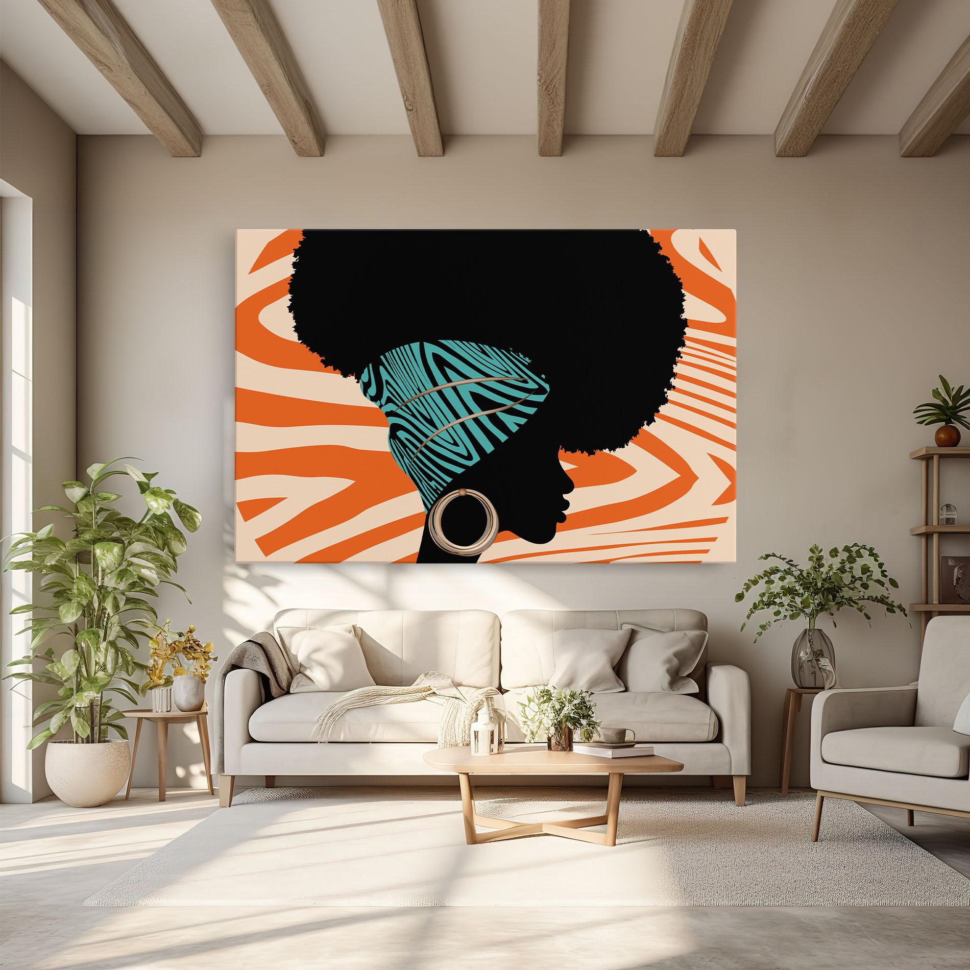 Leinwandbild African Bandana mockup 6